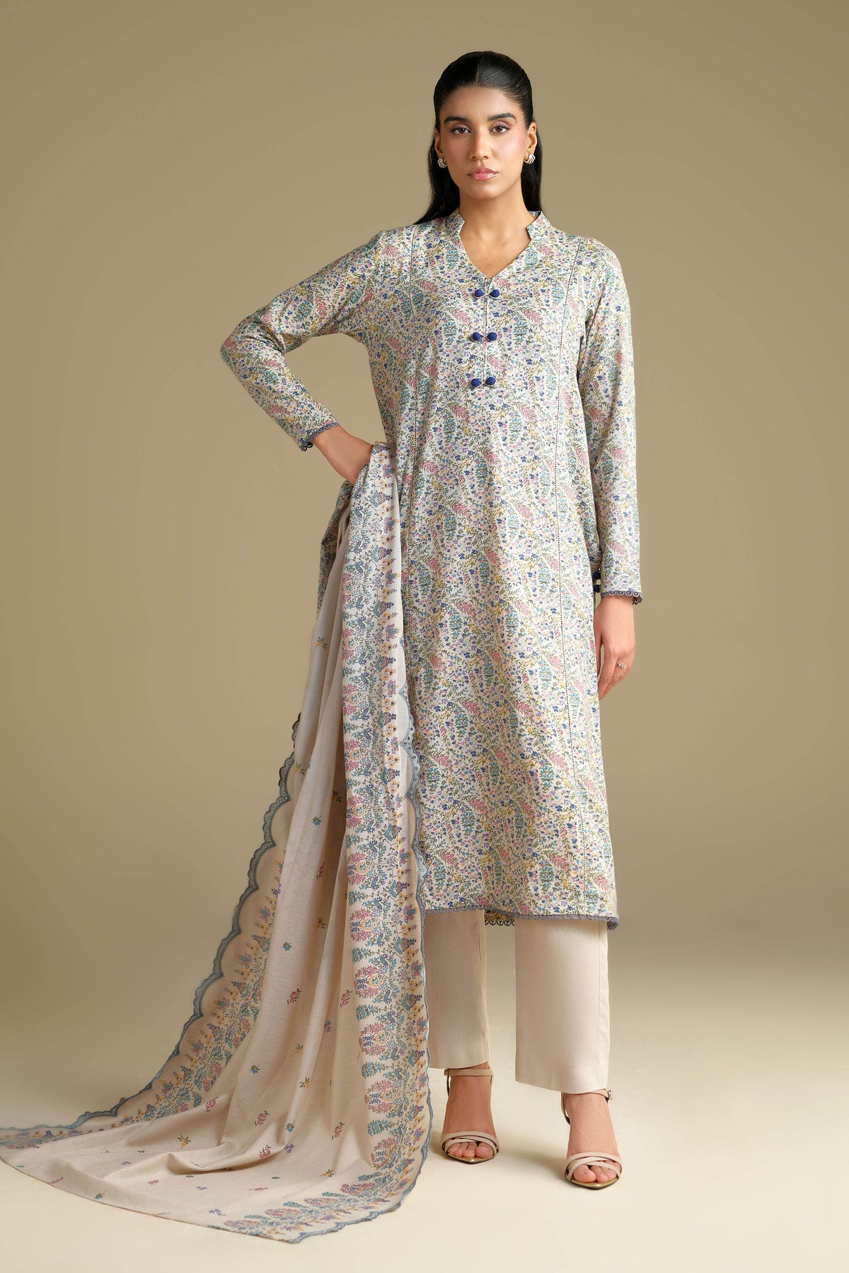 KHADDAR | EMBROIDERED