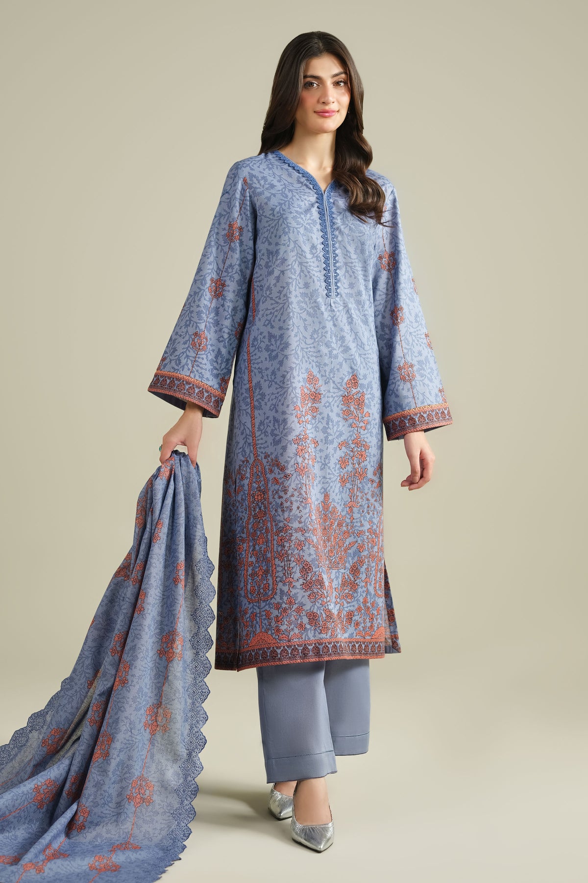 KHADDAR | EMBROIDERED