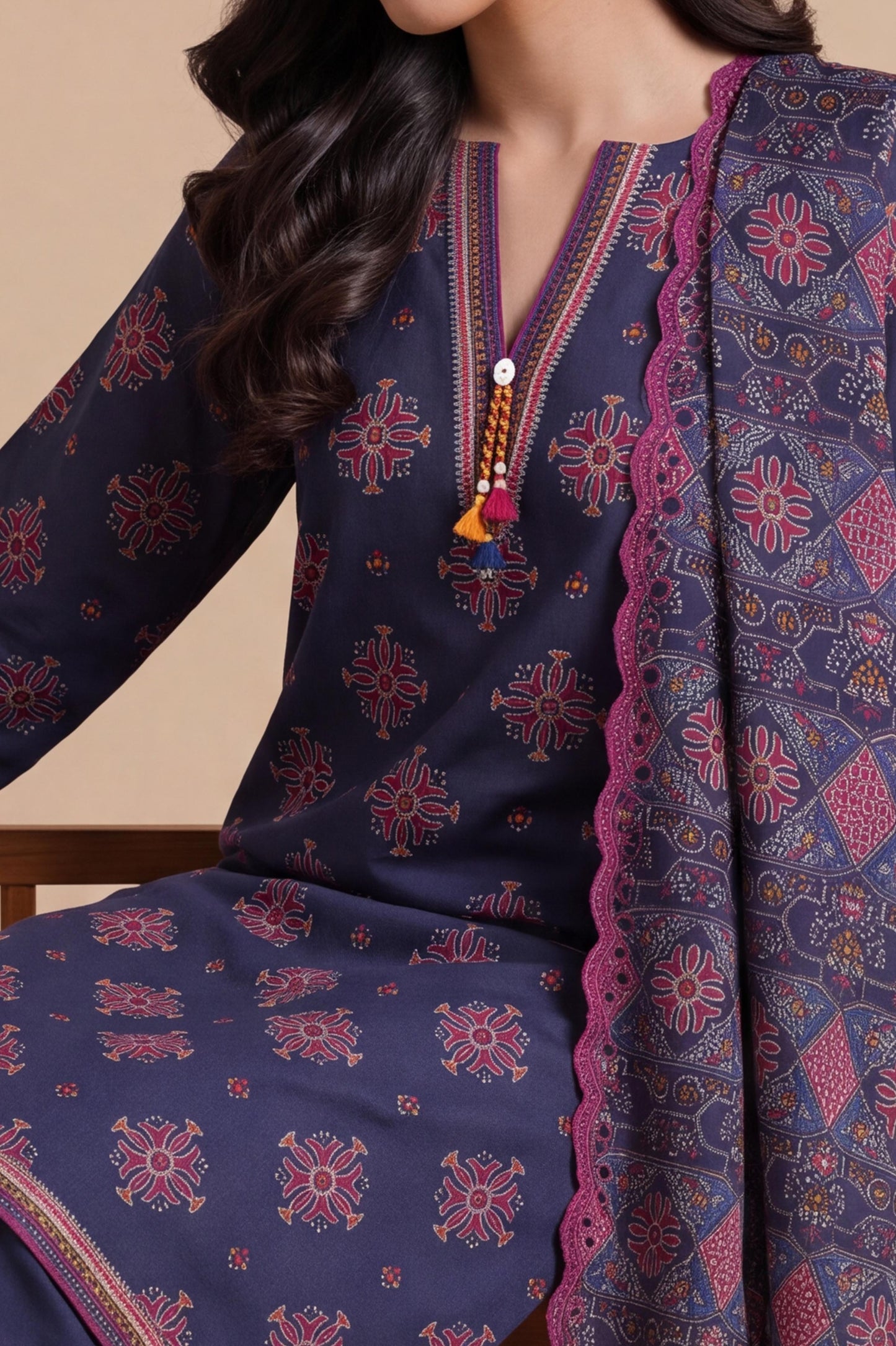 KHADDAR | EMBROIDERED