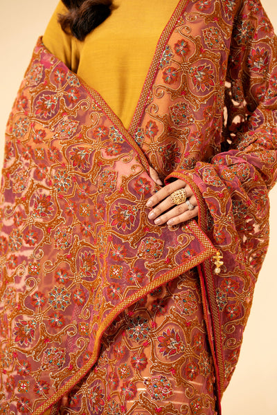 Embroidered Shawl - E1421 - Shop Now at Kayseria