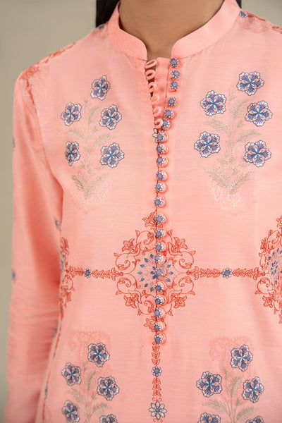 2 Piece - Embroidered Jacquard Suit - E1678 - Shop Now at Kayseria