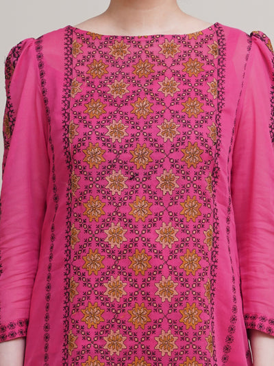 2 Piece - Embroidered Malmal Suit - E1732 - Shop Now at Kayseria