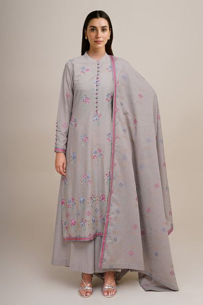 3 Piece - Embroidered Khaddar Suit - E1761 - Shop Now at Kayseria
