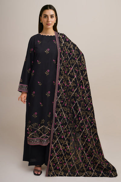 3 Piece - Embroidered Khaddar Suit - E1765 - Shop Now at Kayseria