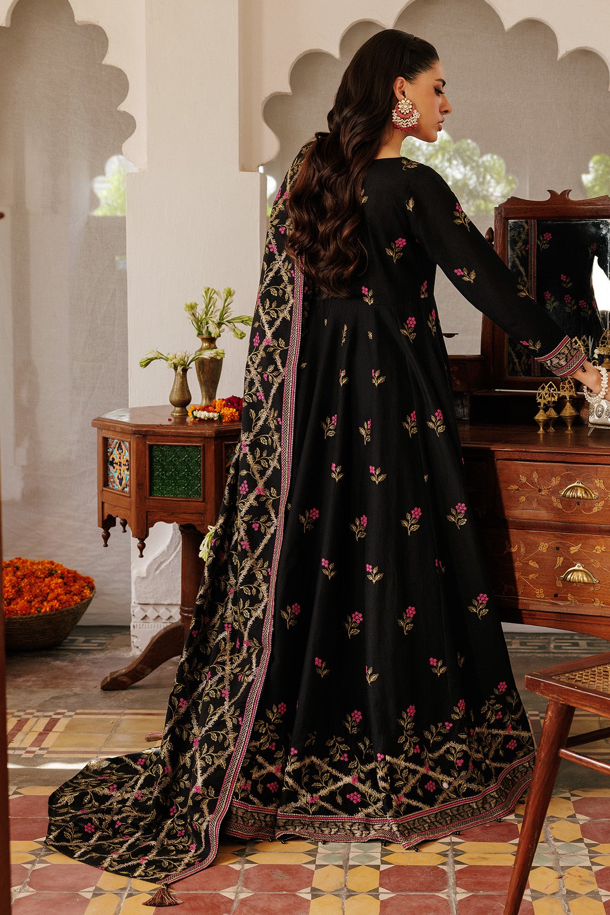 3 Piece - Embroidered Khaddar Suit - E1765 - Shop Now at Kayseria
