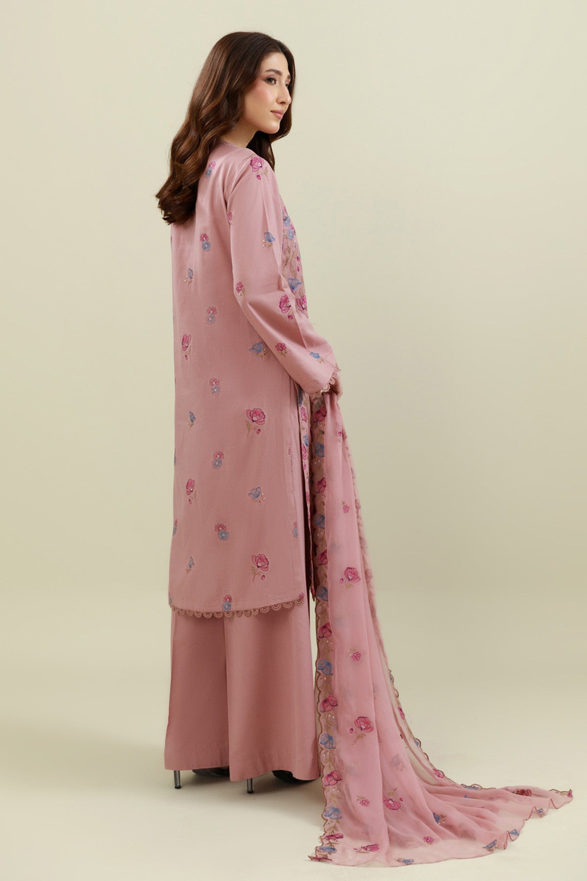 3 Piece - Embroidered Suit - E1766 - Shop Now at Kayseria