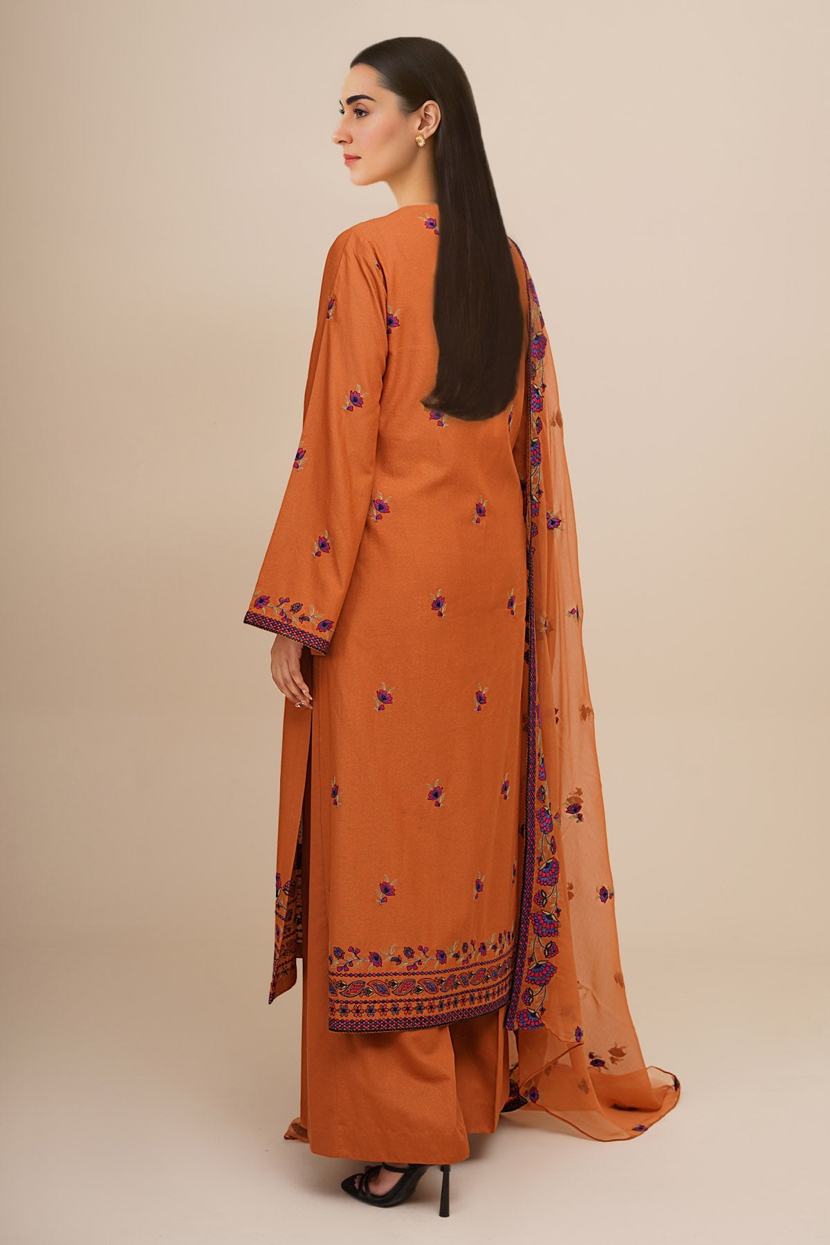 3 Piece - Embroidered Suit - E1772 - Shop Now at Kayseria