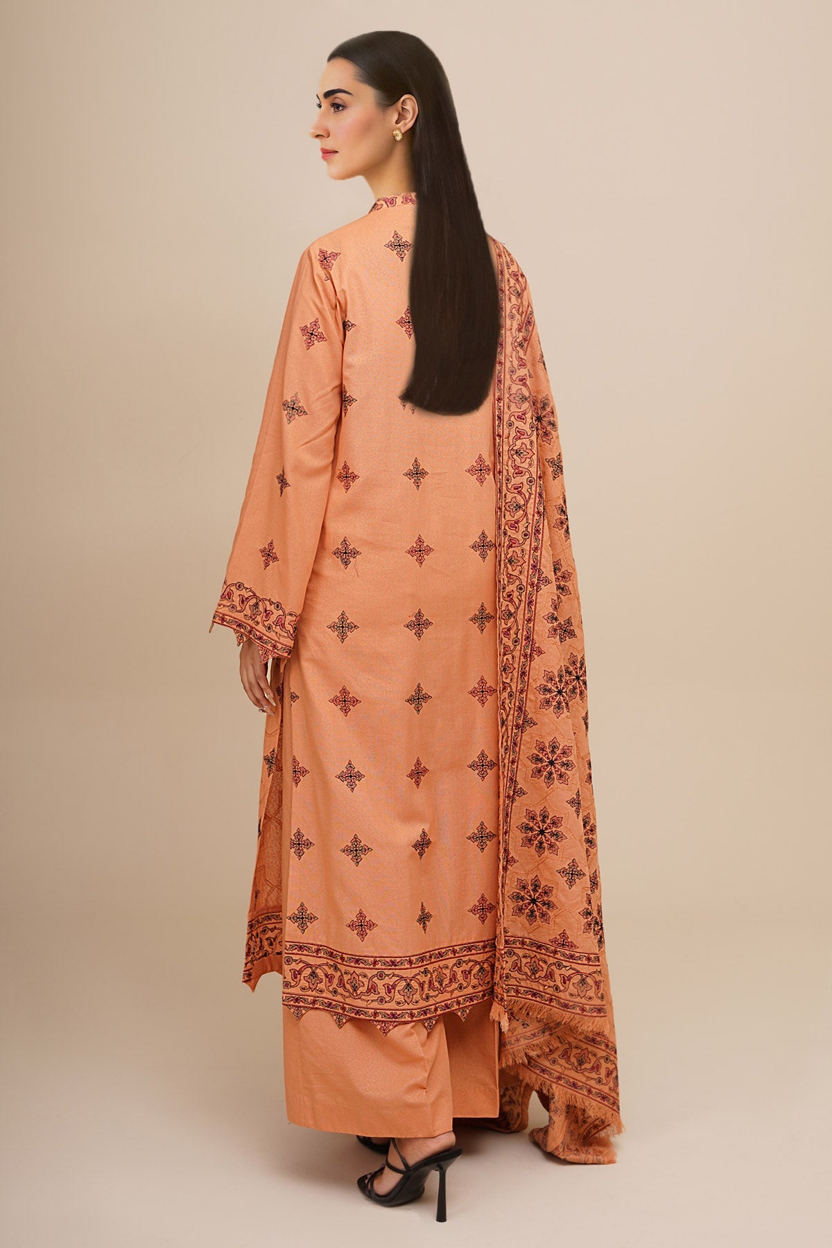 3 Piece - Embroidered Suit - E1775 - Shop Now at Kayseria