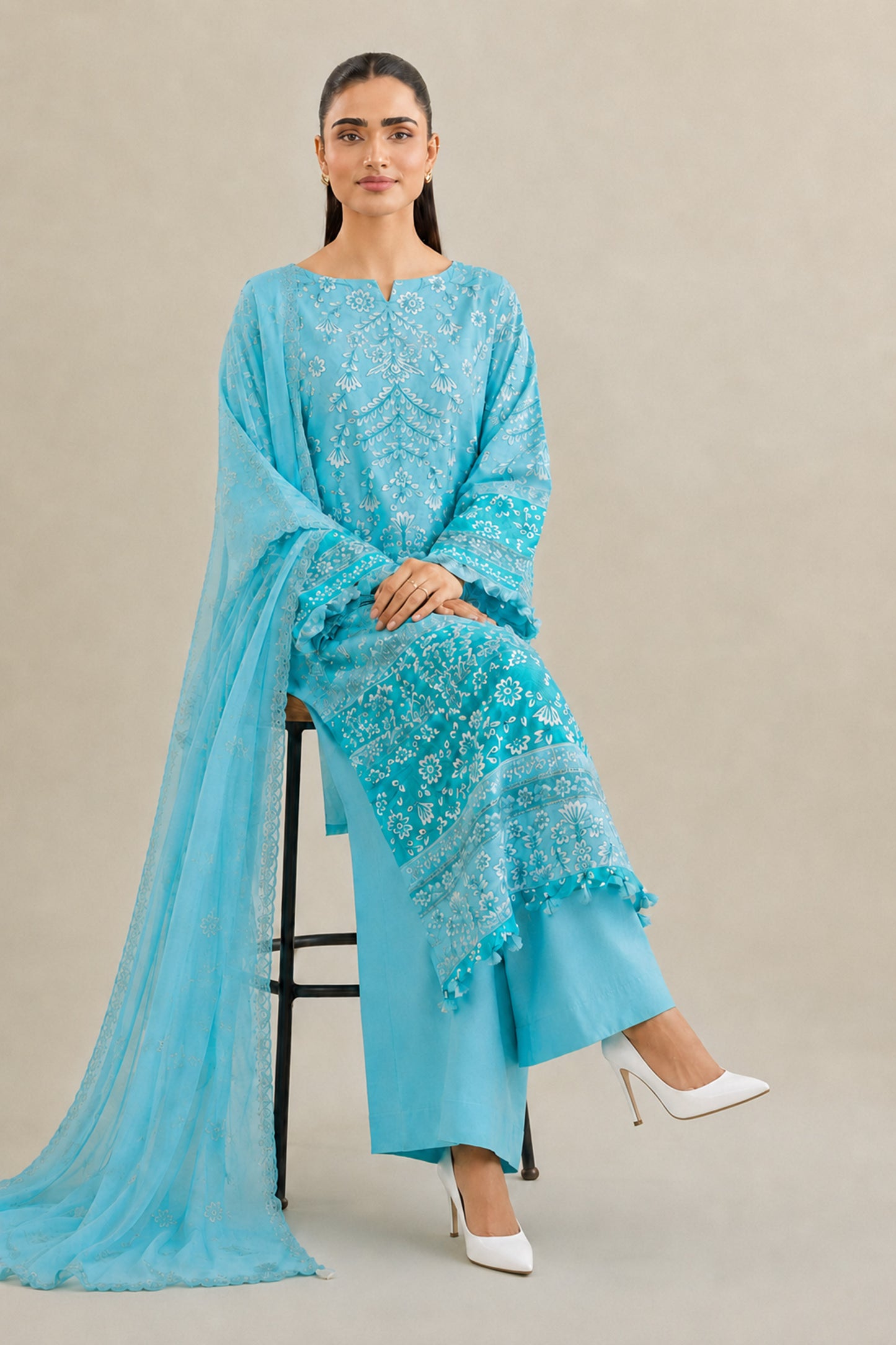 RAW SILK | EMBROIDERED