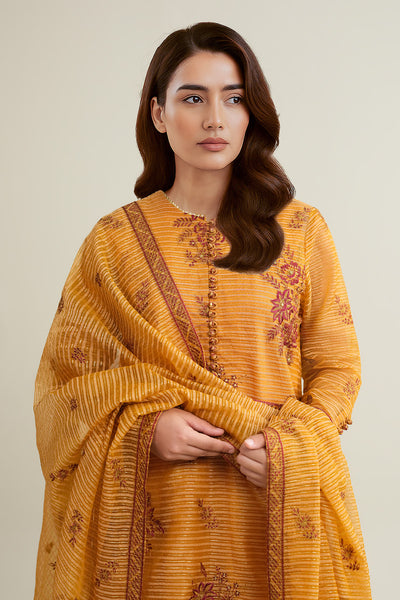 3 Piece - Embroidered Organza Suit - E1791 - Shop Now at Kayseria