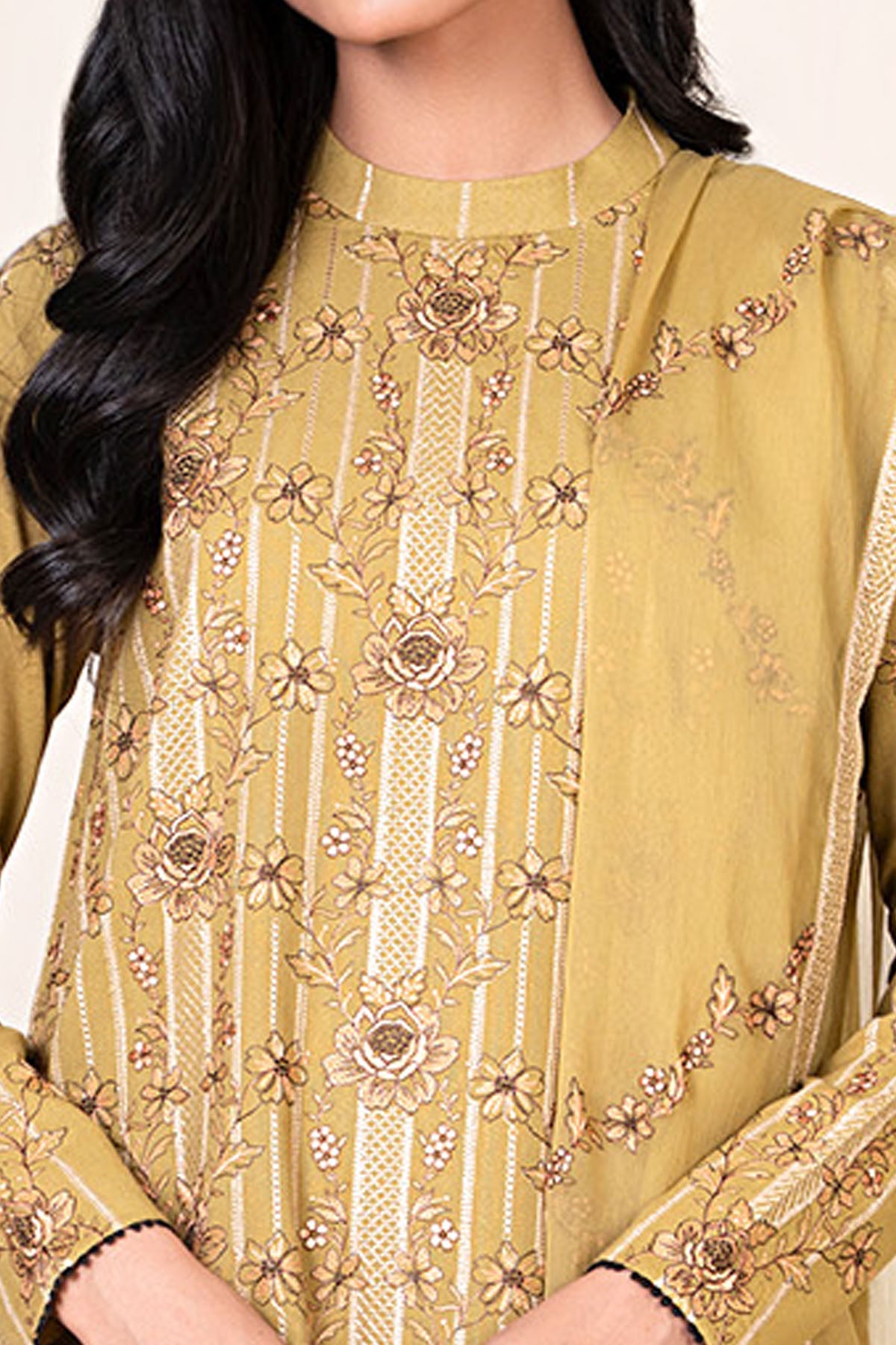 VISCOSE KARANDI  | EMBROIDERED | E1808