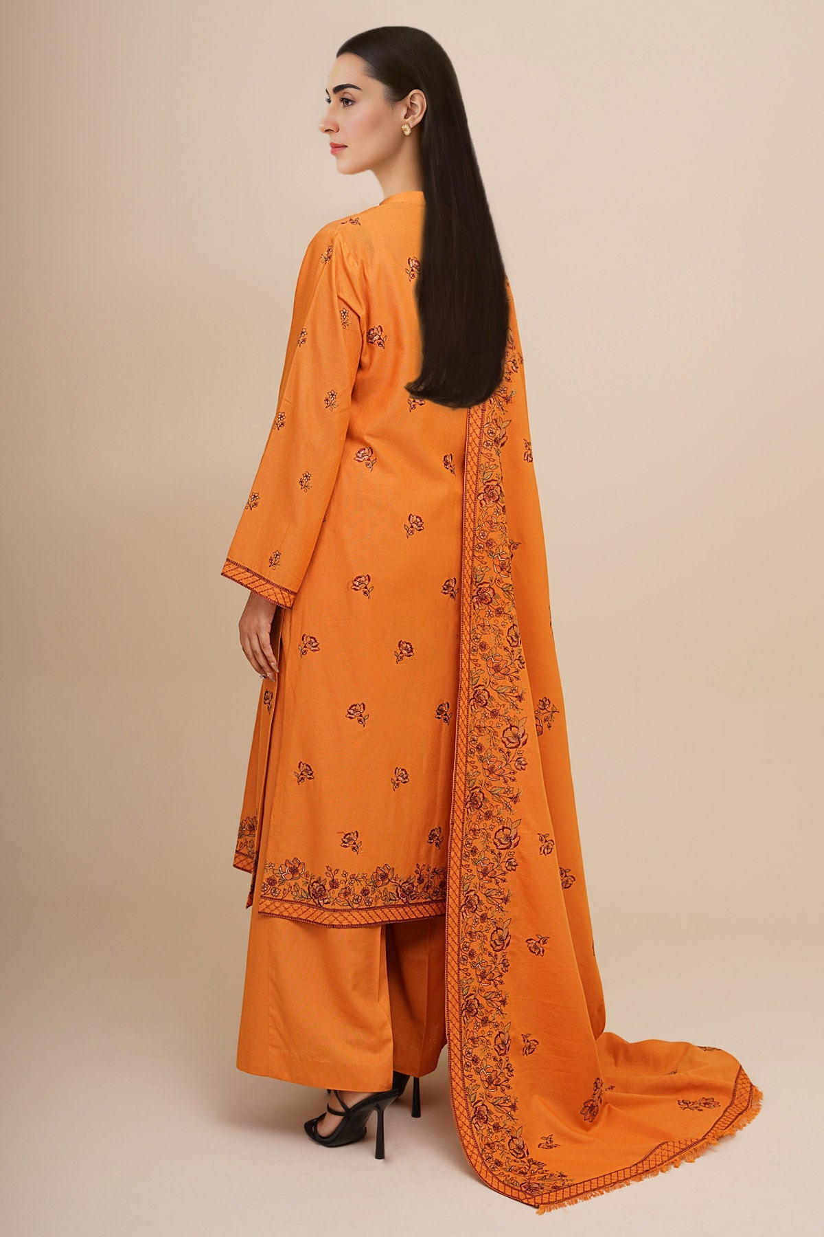 3 Piece - Embroidered Suit - E1809 - Shop Now at Kayseria