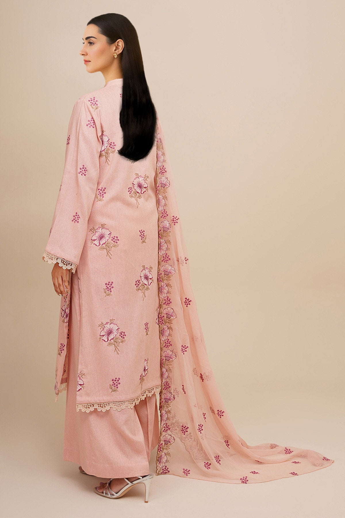 3 Piece - Embroidered Suit - E1819 - Shop Now at Kayseria