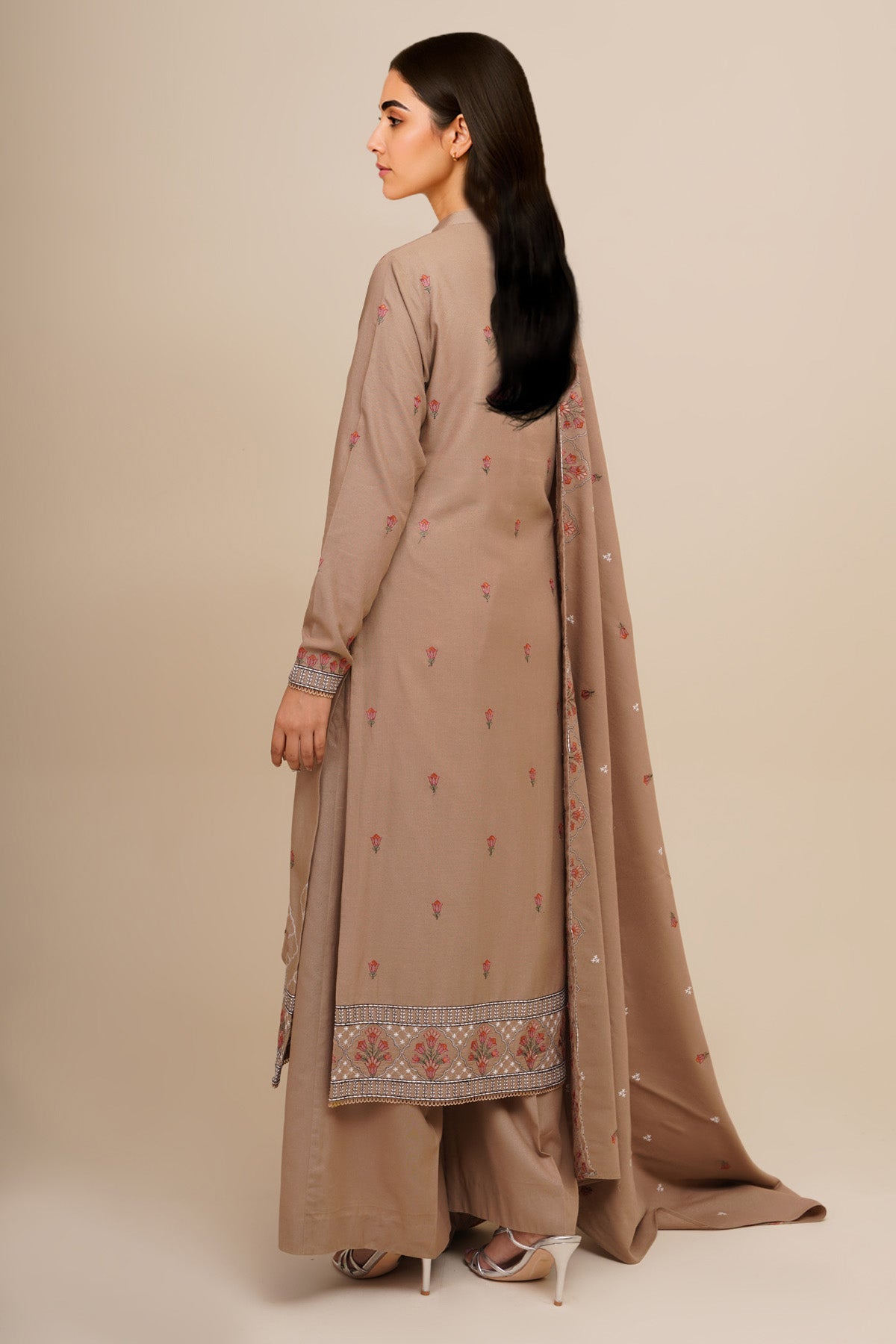 3 Piece - Embroidered Suit - E1822 - Shop Now at Kayseria