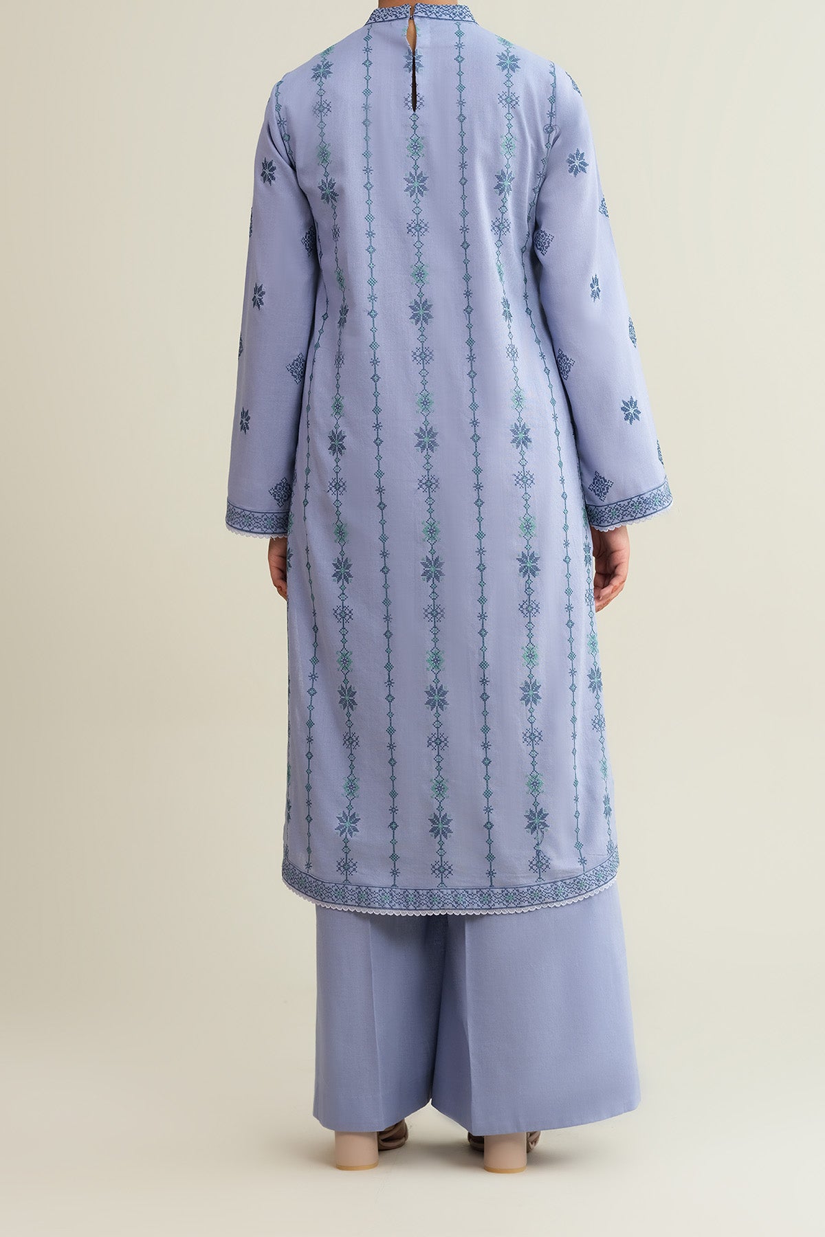 2 Piece - Embroidered Khaddar Suit - E1829 - Shop Now at Kayseria