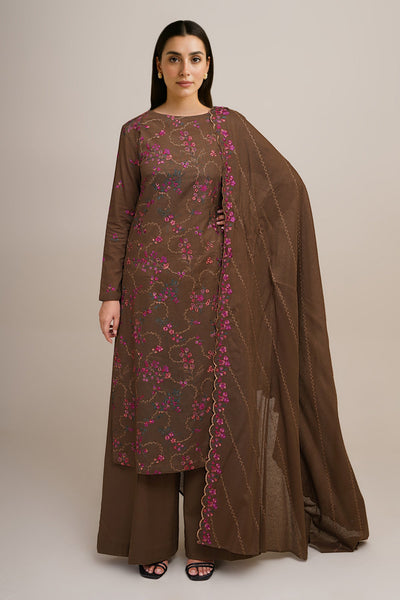 3 Piece - Embroidered Khaddar Suit - E1832 - Shop Now at Kayseria