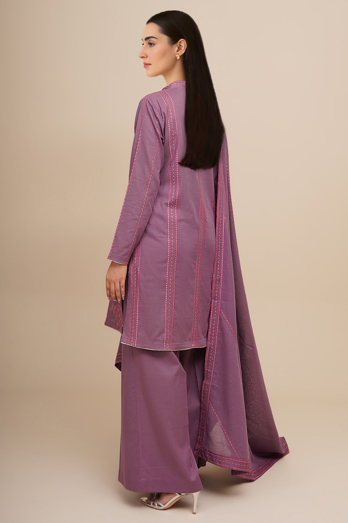 3 Piece - Embroidered Suit - E1836 - Shop Now at Kayseria