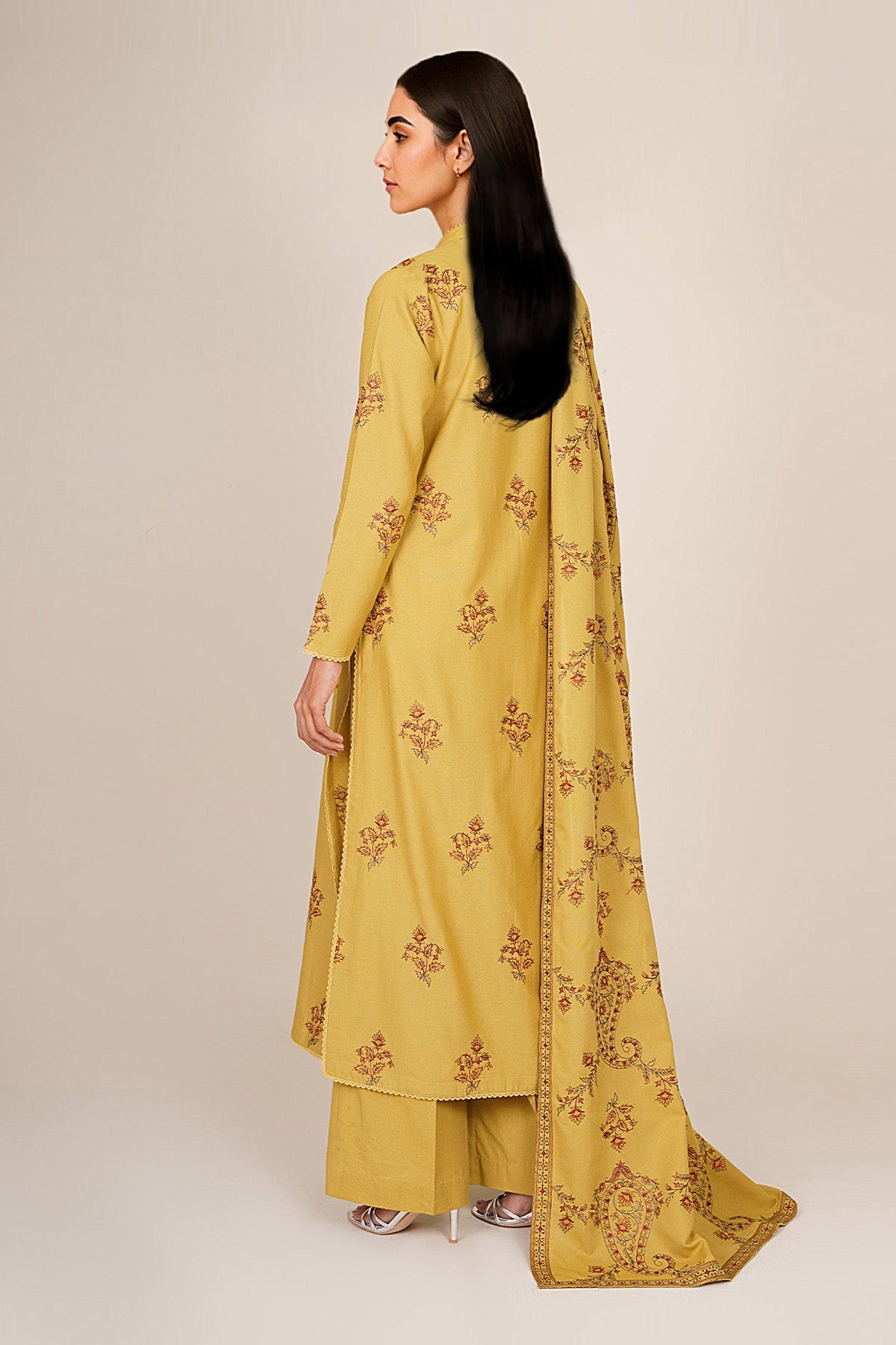 3 Piece - Embroidered Suit - E1845 - Shop Now at Kayseria