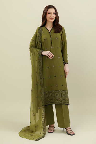 3 Piece - Embroidered Suit - E1848 - Shop Now at Kayseria