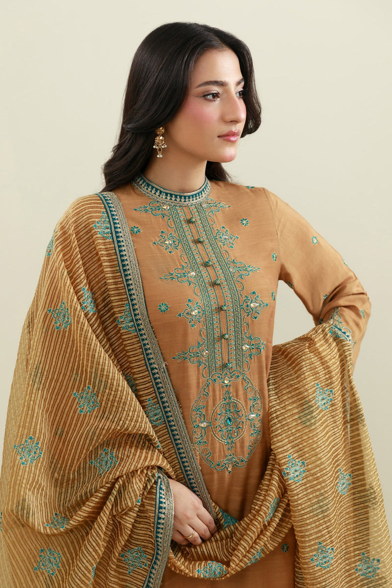 3 Piece - Embroidered Suit - E1854 - Shop Now at Kayseria