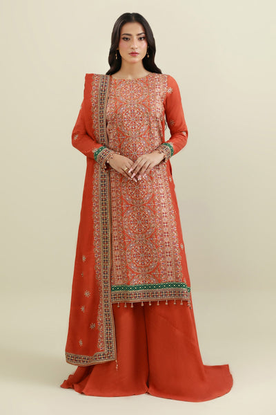 3 Piece - Embroidered Suit - E1858 - Shop Now at Kayseria