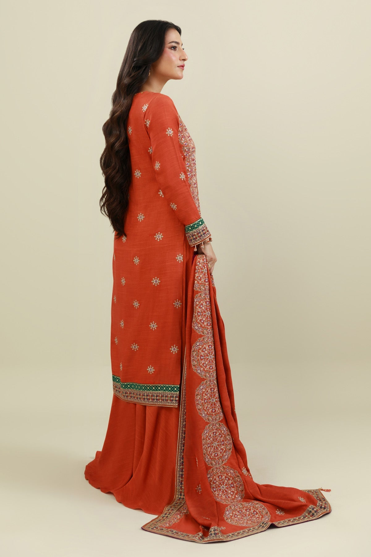 3 Piece - Embroidered Suit - E1858 - Shop Now at Kayseria
