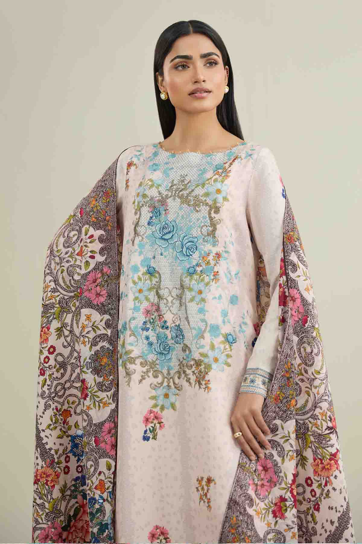 VISCOSE WOOL | EMBROIDERED | E1861