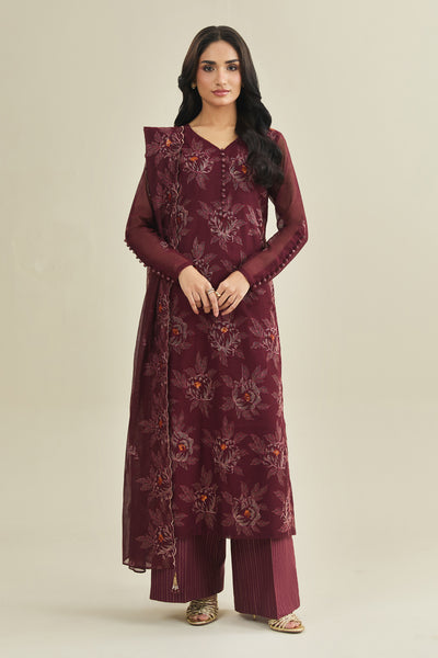 3 Piece - Embroidered Khaadi Net Suit - E1866 - Shop Now at Kayseria