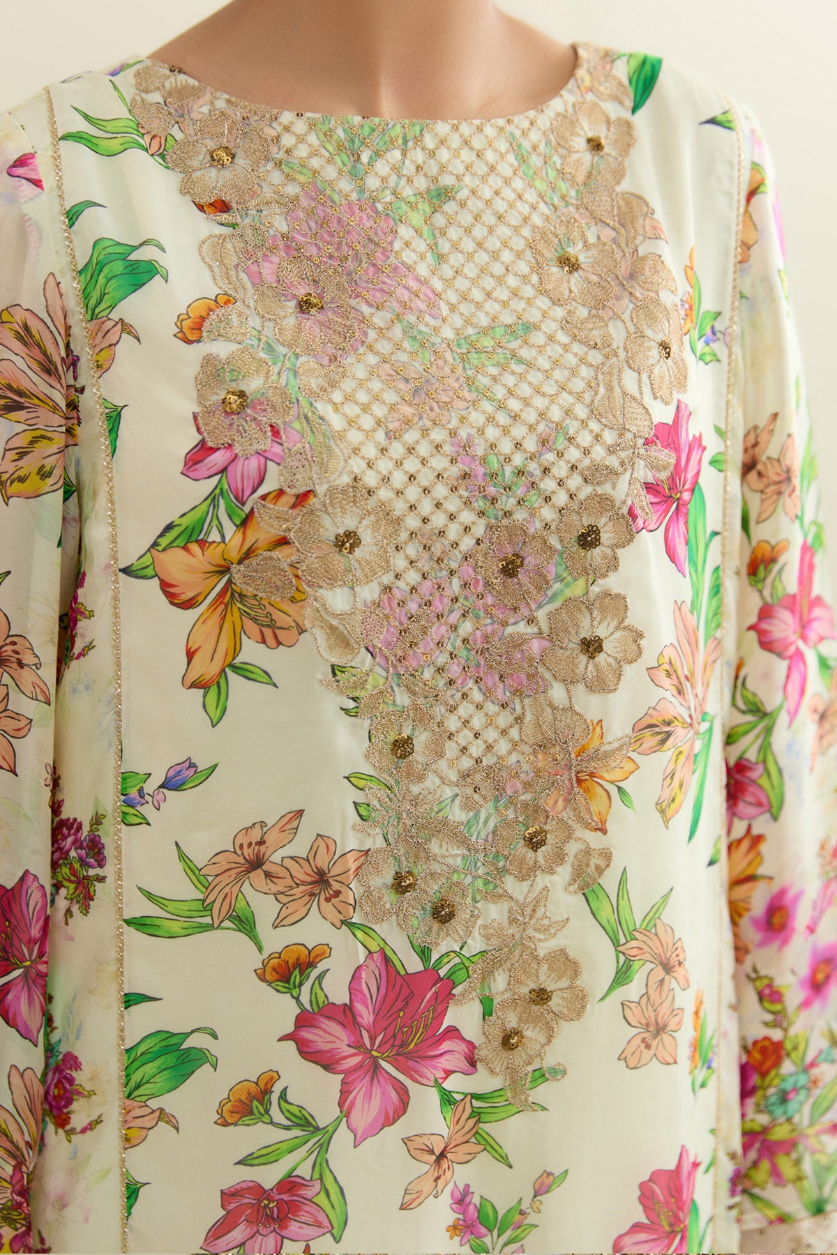 CHINA SILK  |  EMBROIDERED