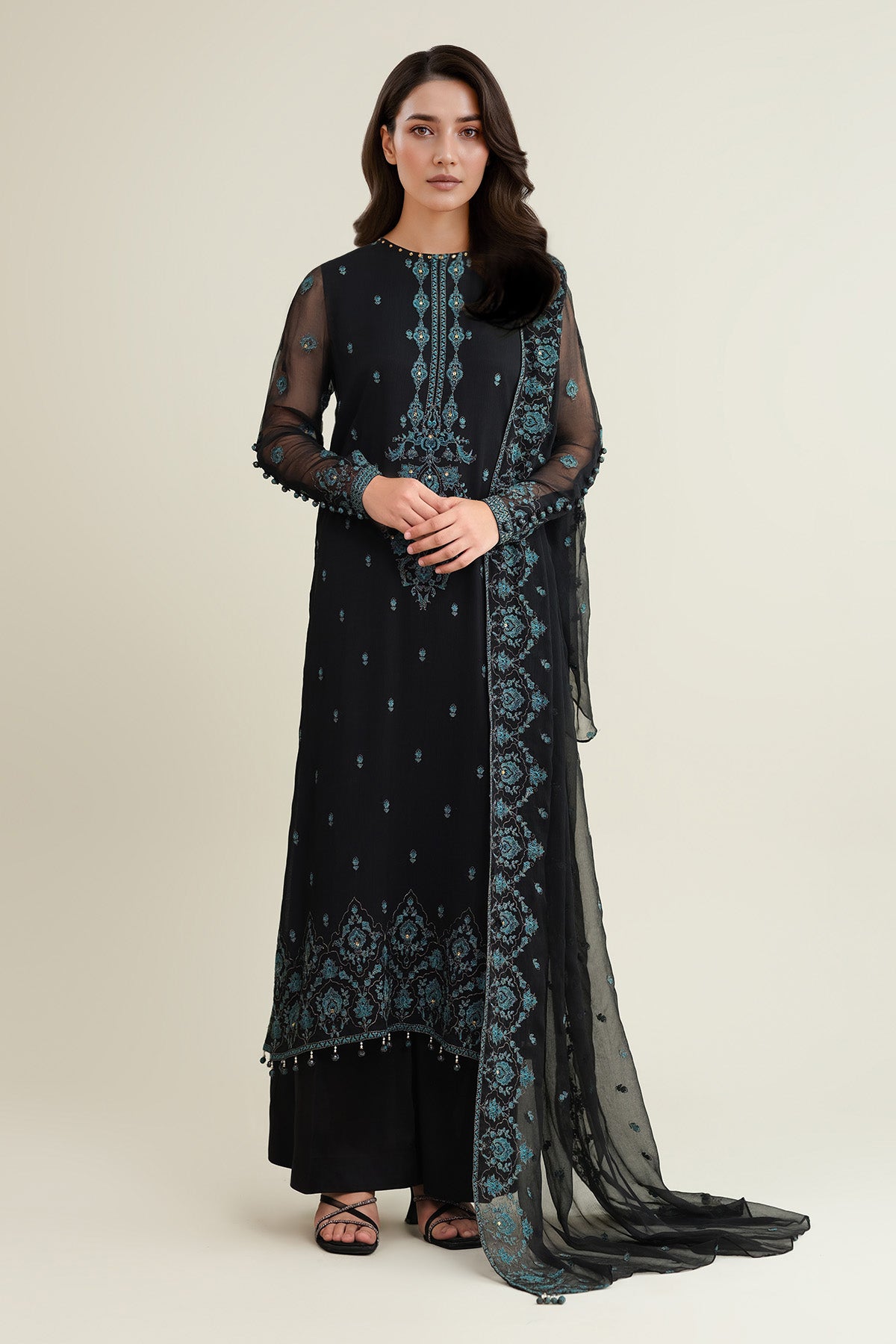 BAMBER CHIFFFON | EMBROIDERED - Shop Now at Kayseria