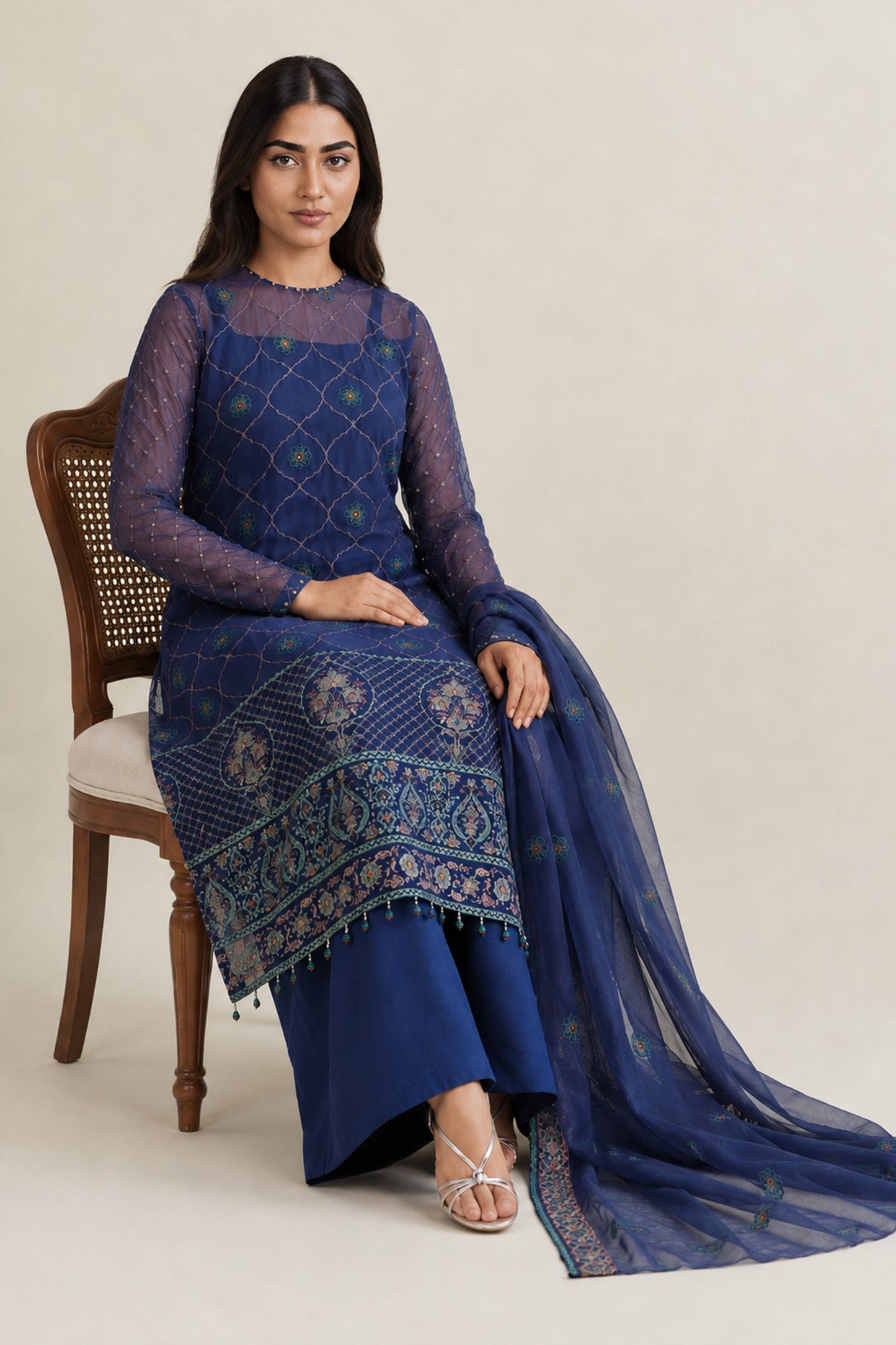 BAMBER CHIFFFON | EMBROIDERED