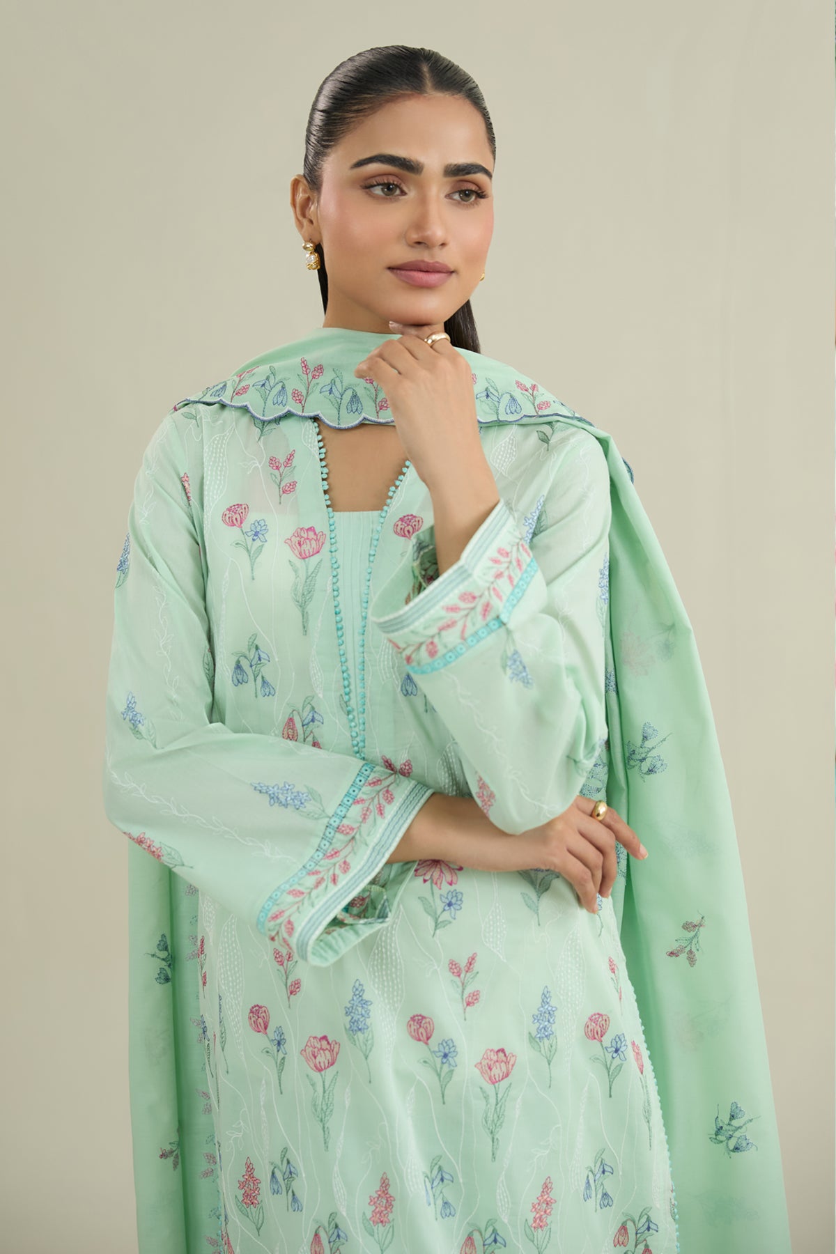 3 Piece - Embroidered Lawn Suit - E1972 - Shop Now at Kayseria