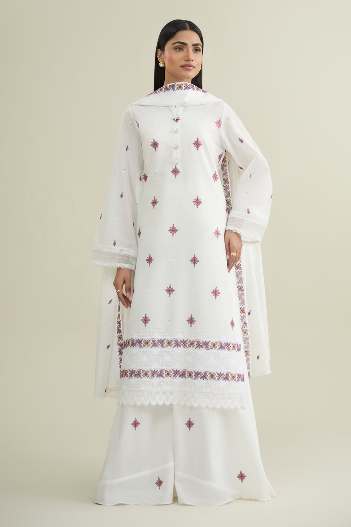 3 Piece - Embroidered Lawn Suit - E1973 - Shop Now at Kayseria