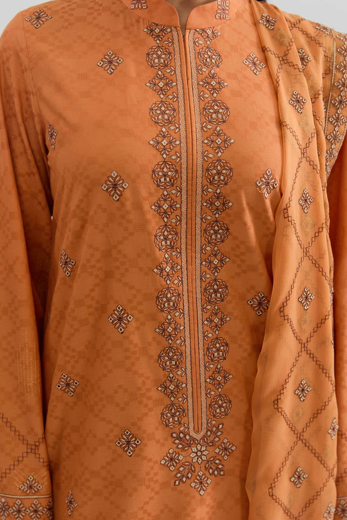 SELF JACQUARD | EMBROIDERED