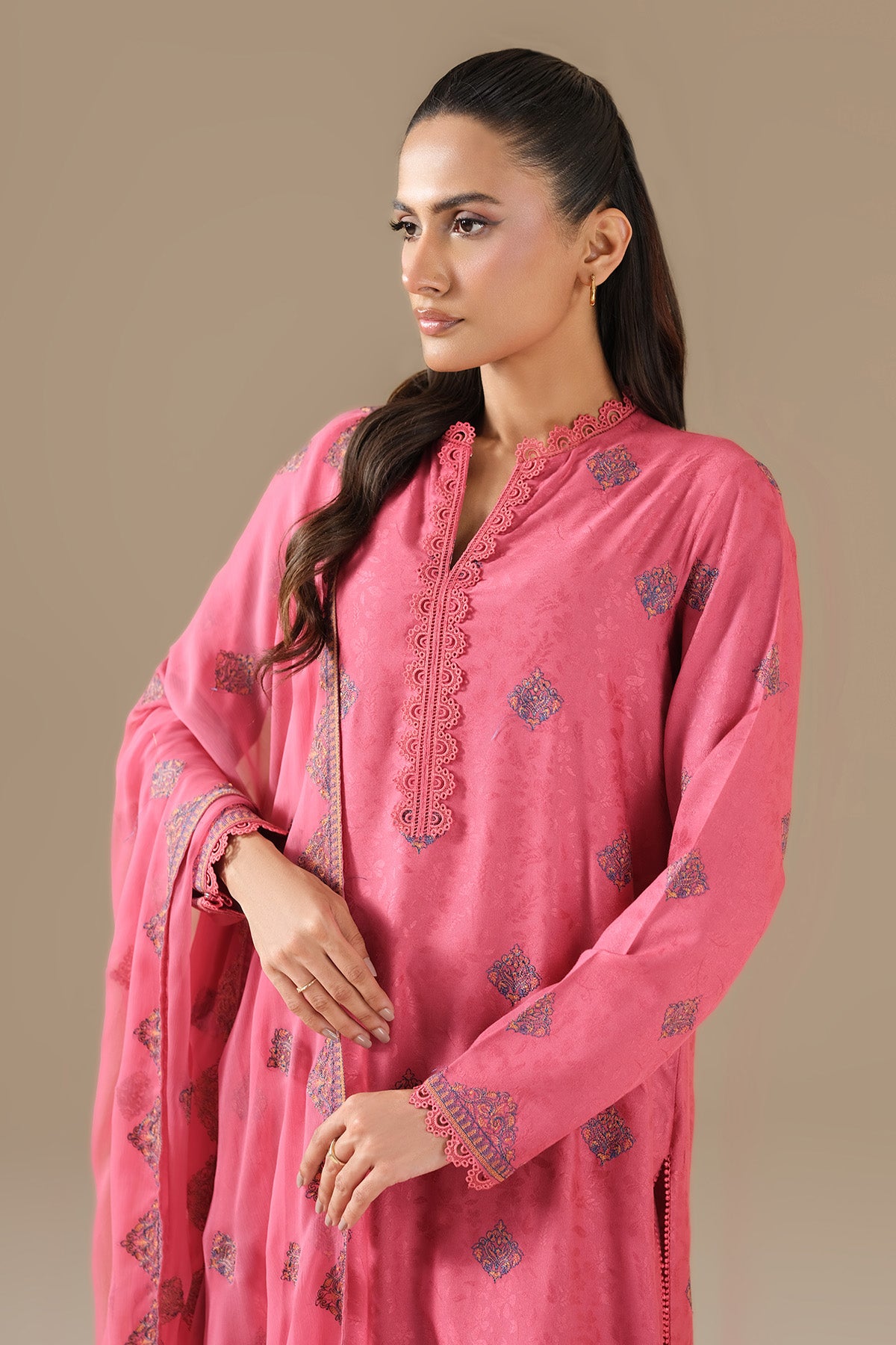 SELF JACQUARD | EMBROIDERED