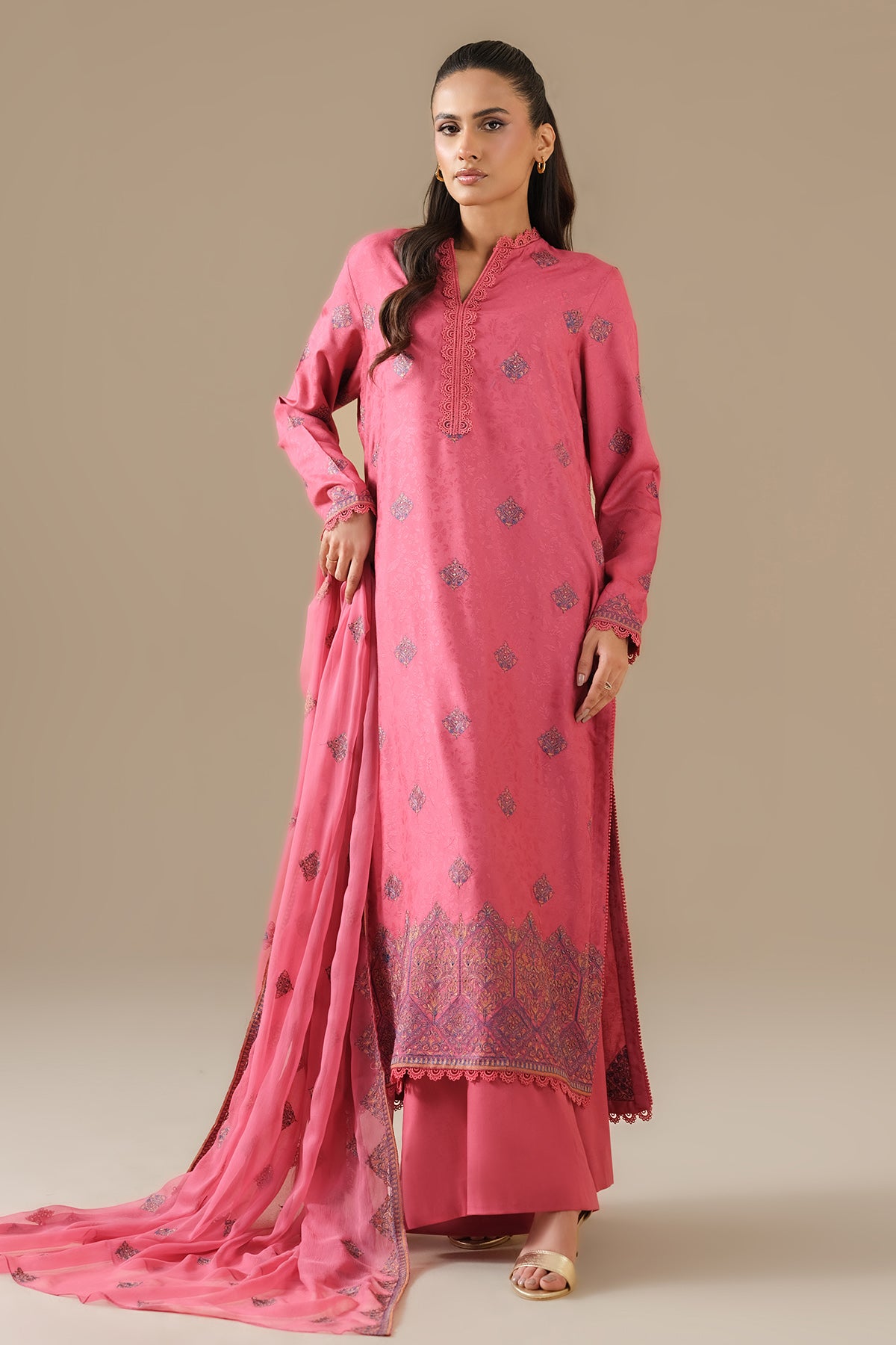 SELF JACQUARD | EMBROIDERED