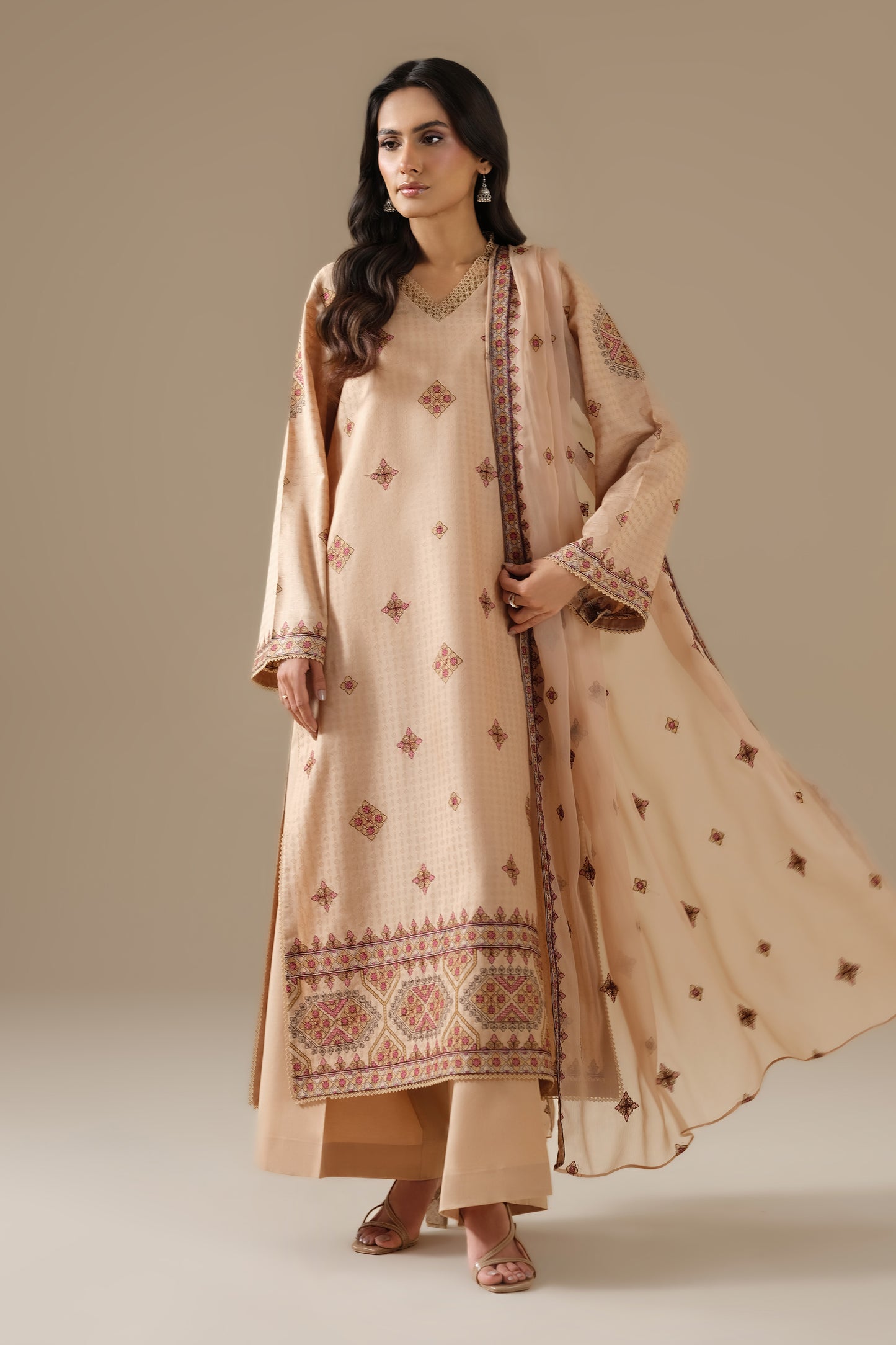 SELF JACQUARD | EMBROIDERED
