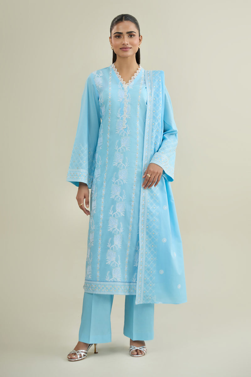 3 Piece - Embroidered Lawn Suit - E2003 - Shop Now at Kayseria