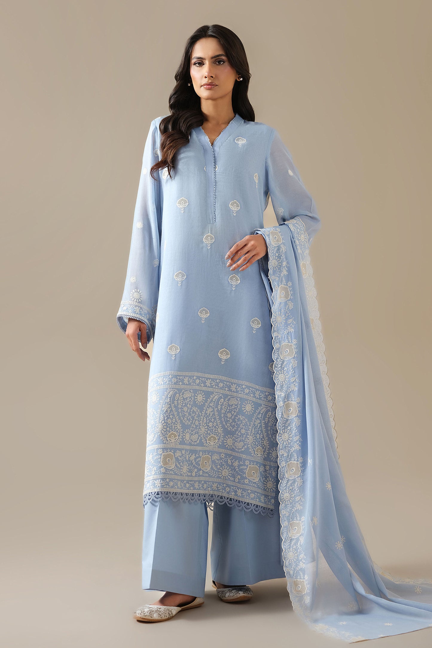 DHAKA MALMAL | EMBROIDERED