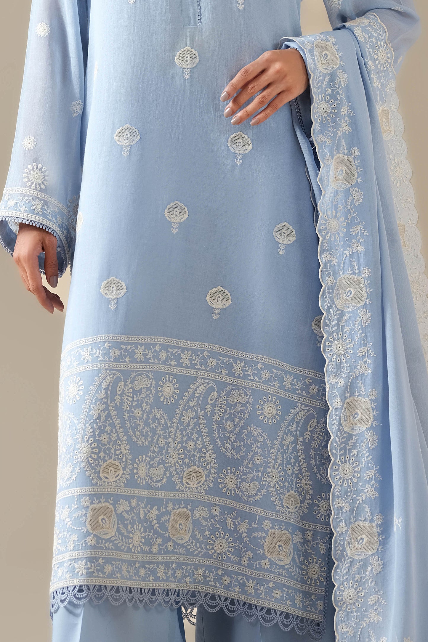 DHAKA MALMAL | EMBROIDERED