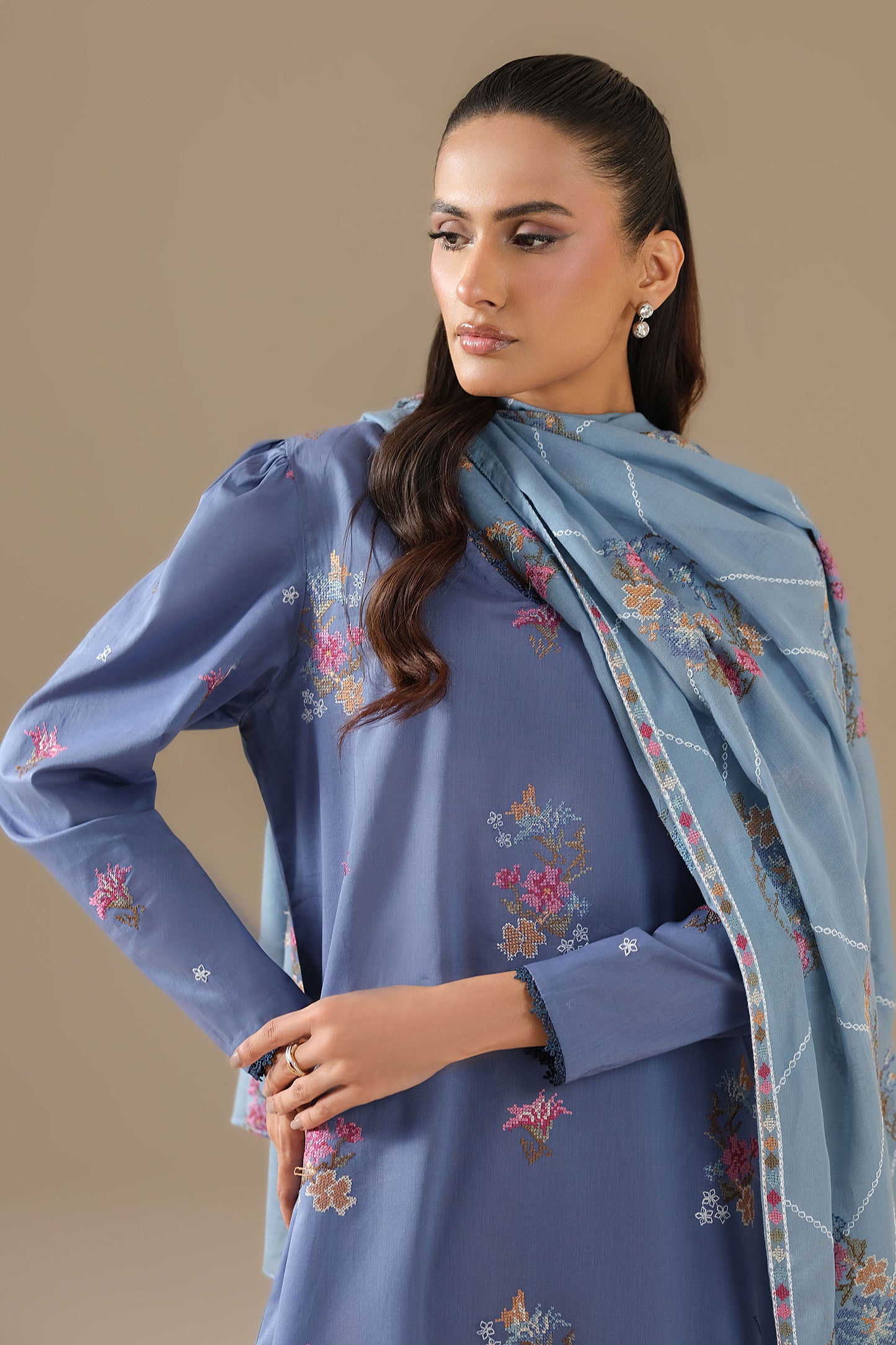 DHAKA MALMAL | EMBROIDERED