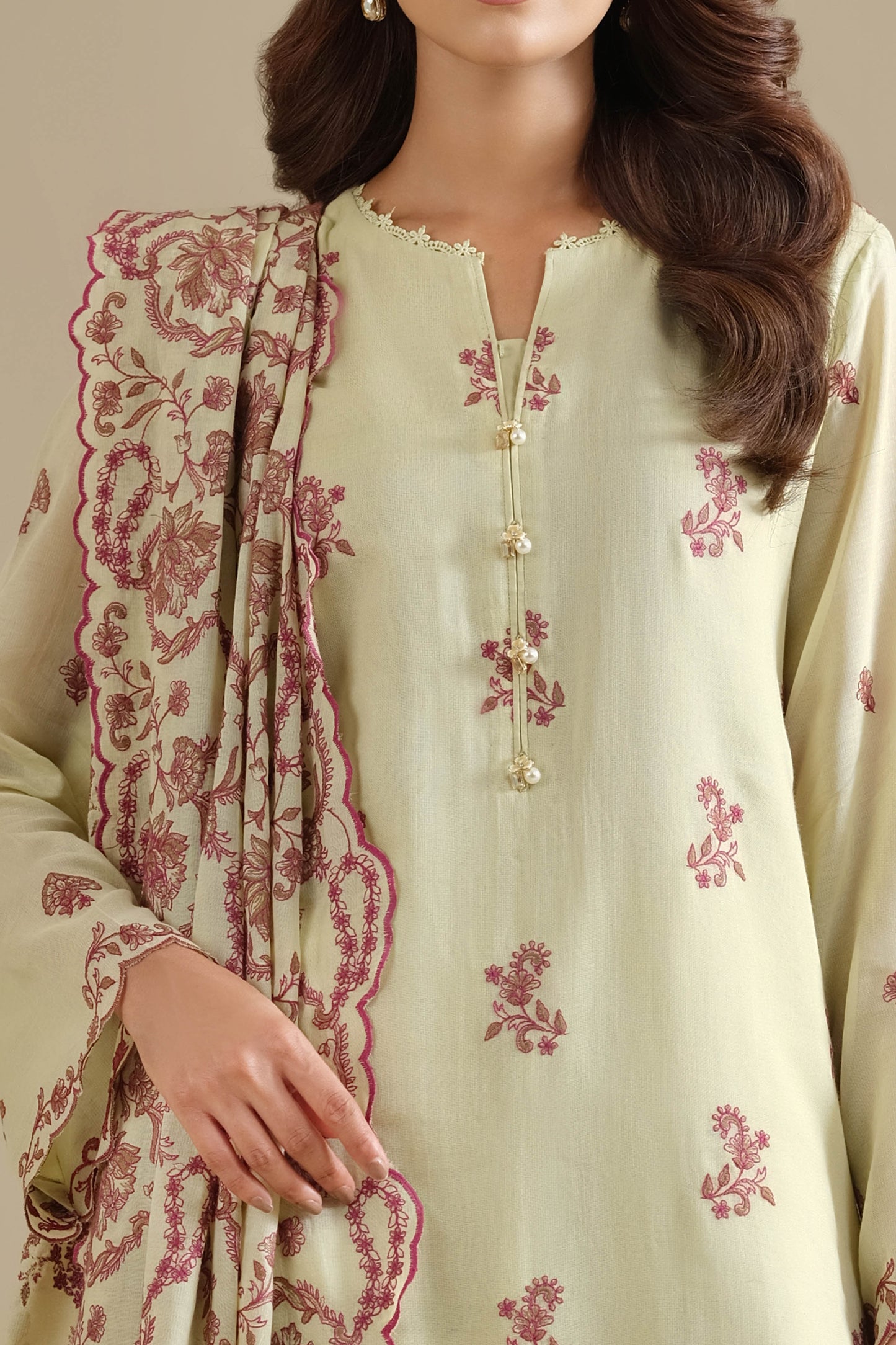 DHAKA MALMAL | EMBROIDERED