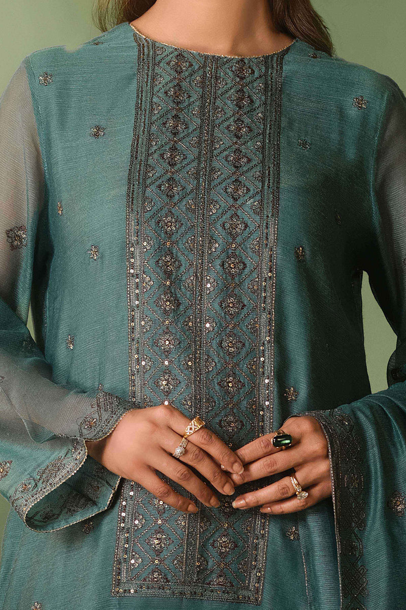 KHADI NET | EMBROIDERED
