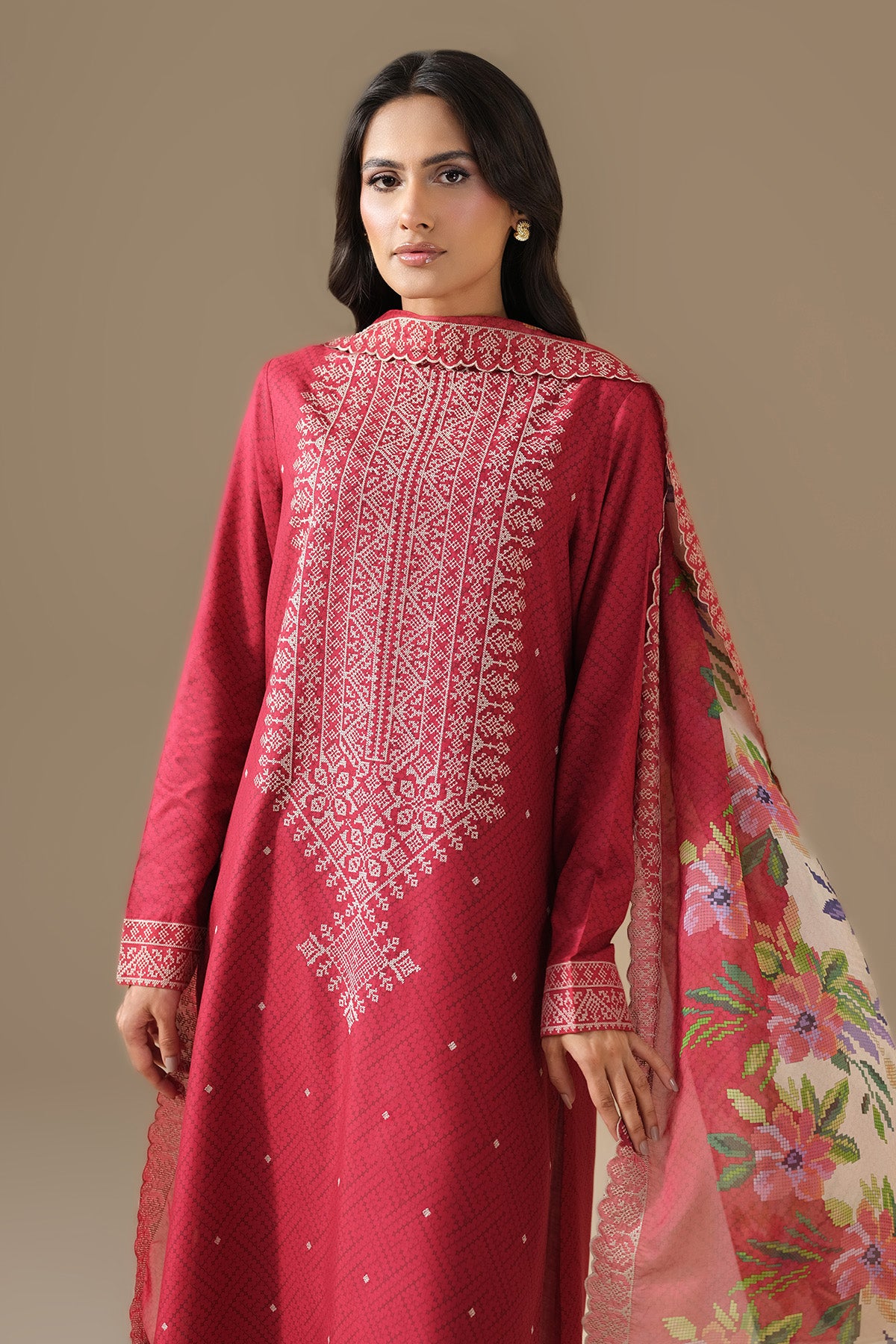 RAW SILK | EMBROIDERED