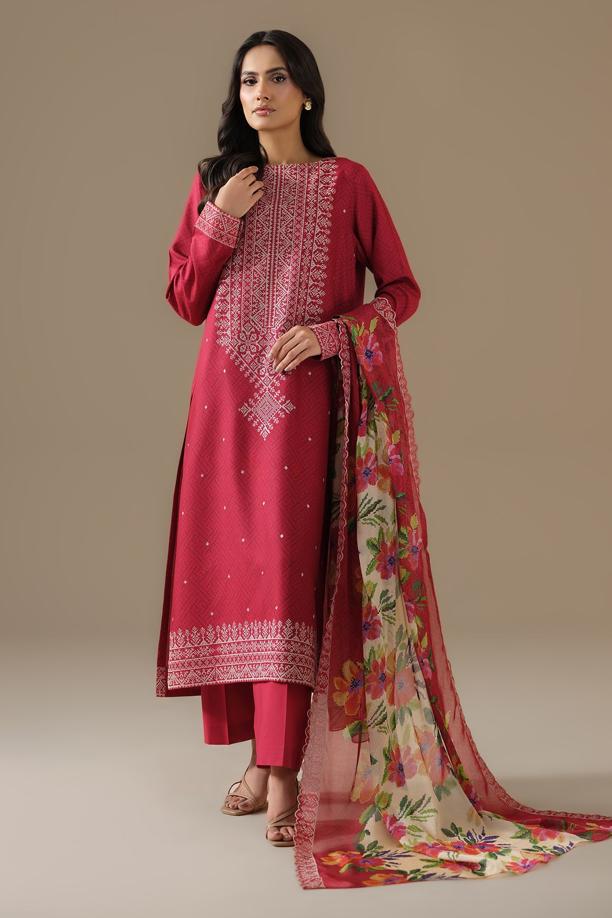 RAW SILK | EMBROIDERED