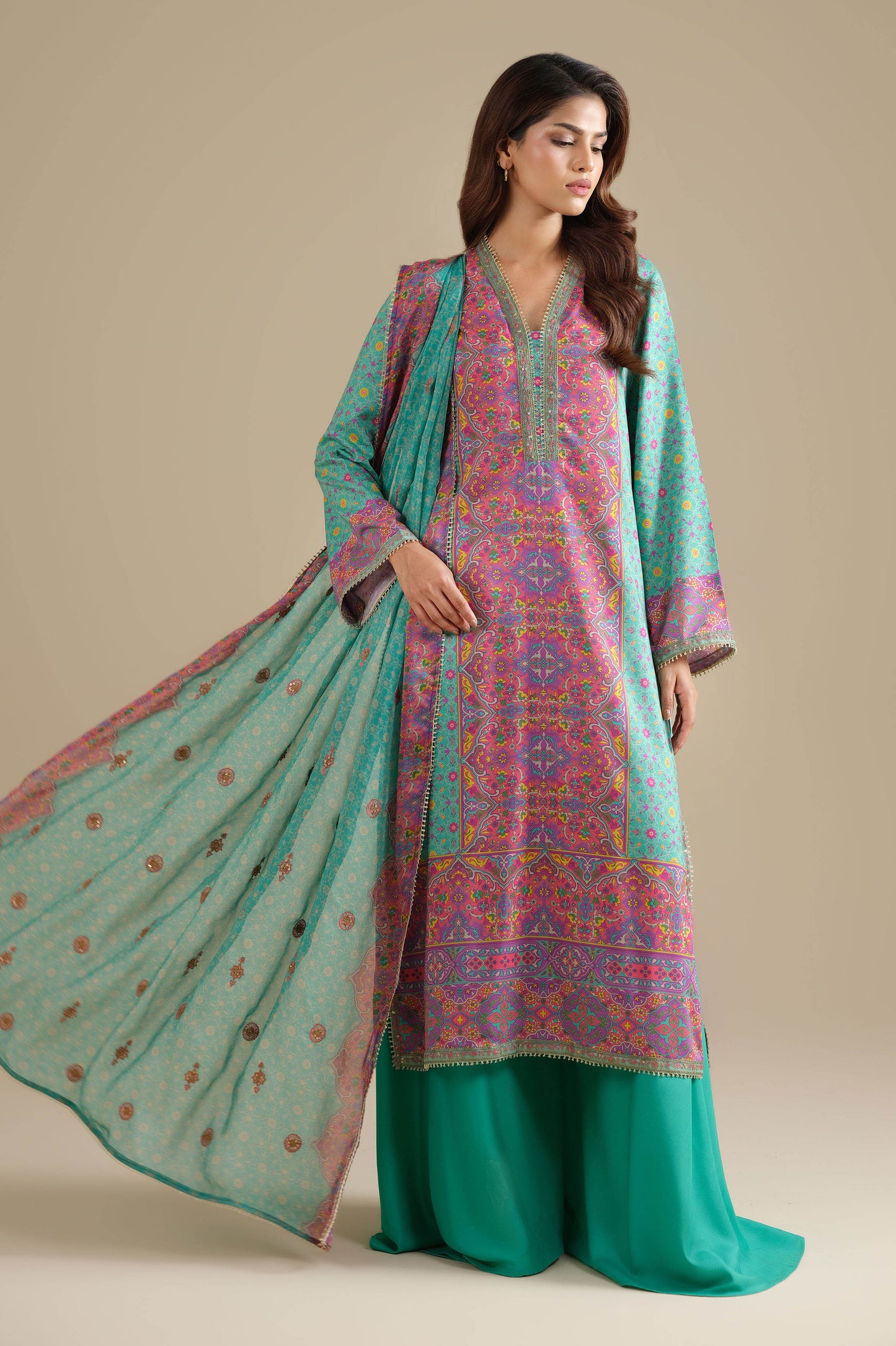 RAW SILK | EMBROIDERED
