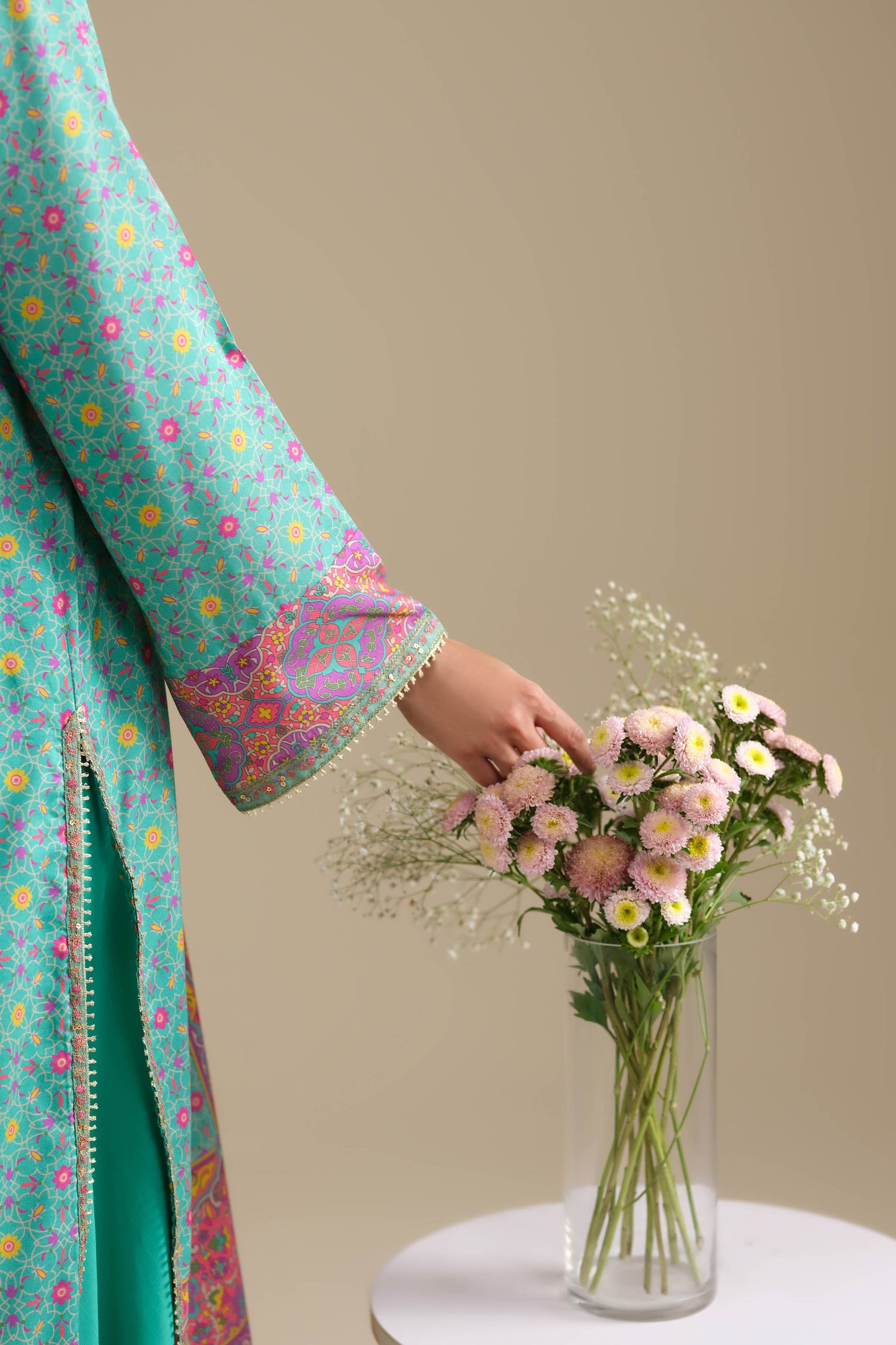RAW SILK | EMBROIDERED