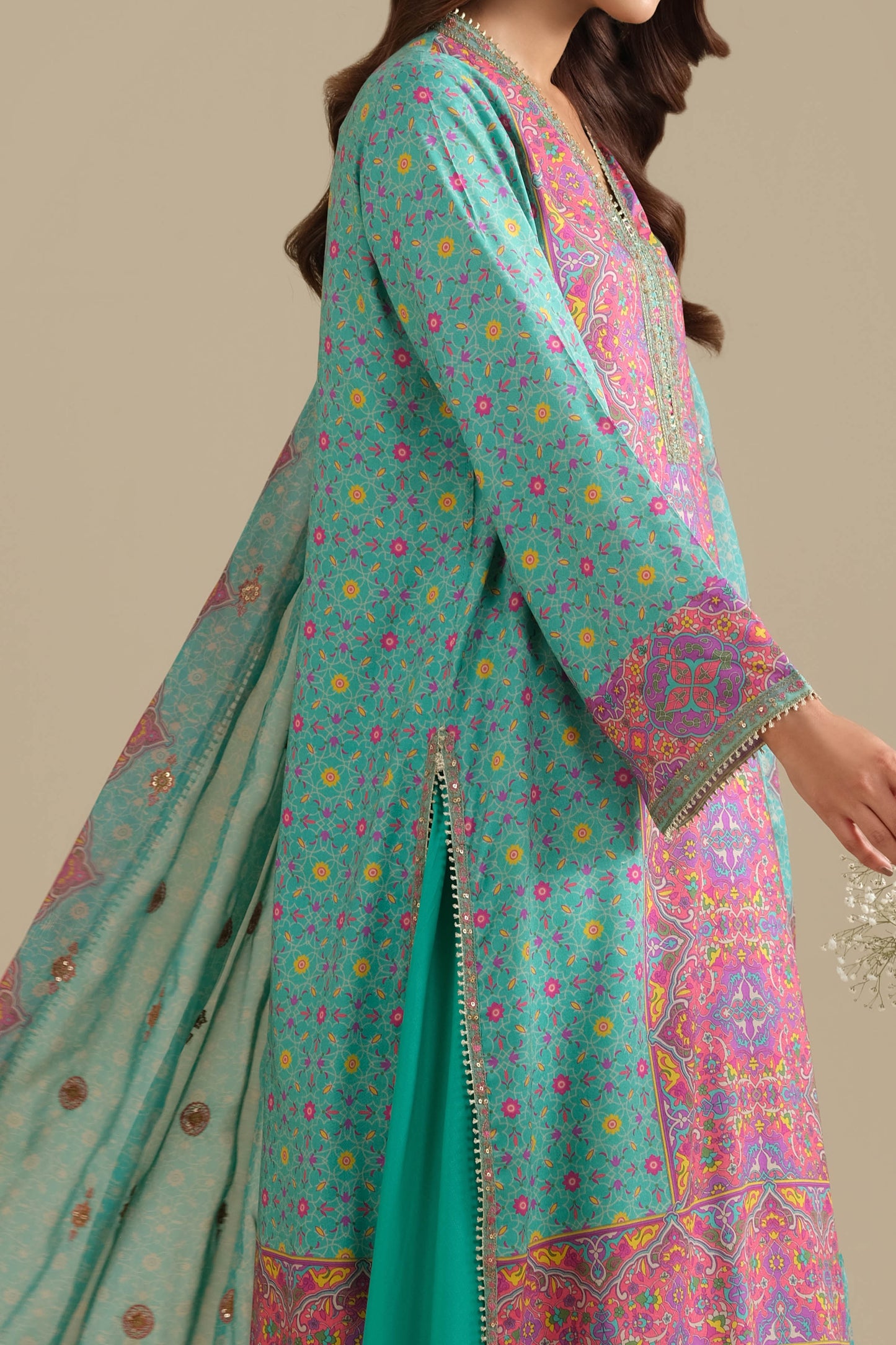 RAW SILK | EMBROIDERED