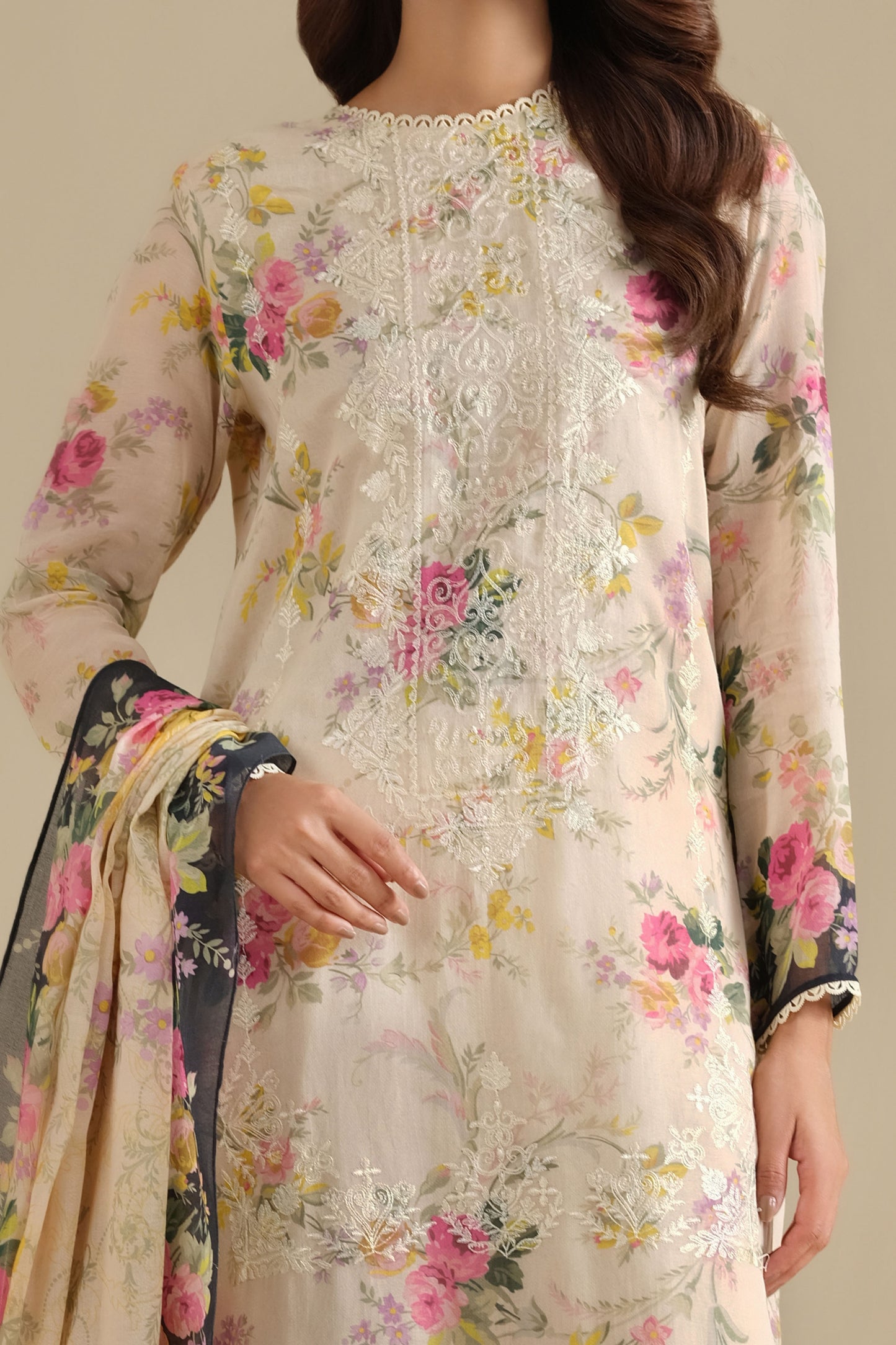 DHAKA MALMAL | EMBROIDERED