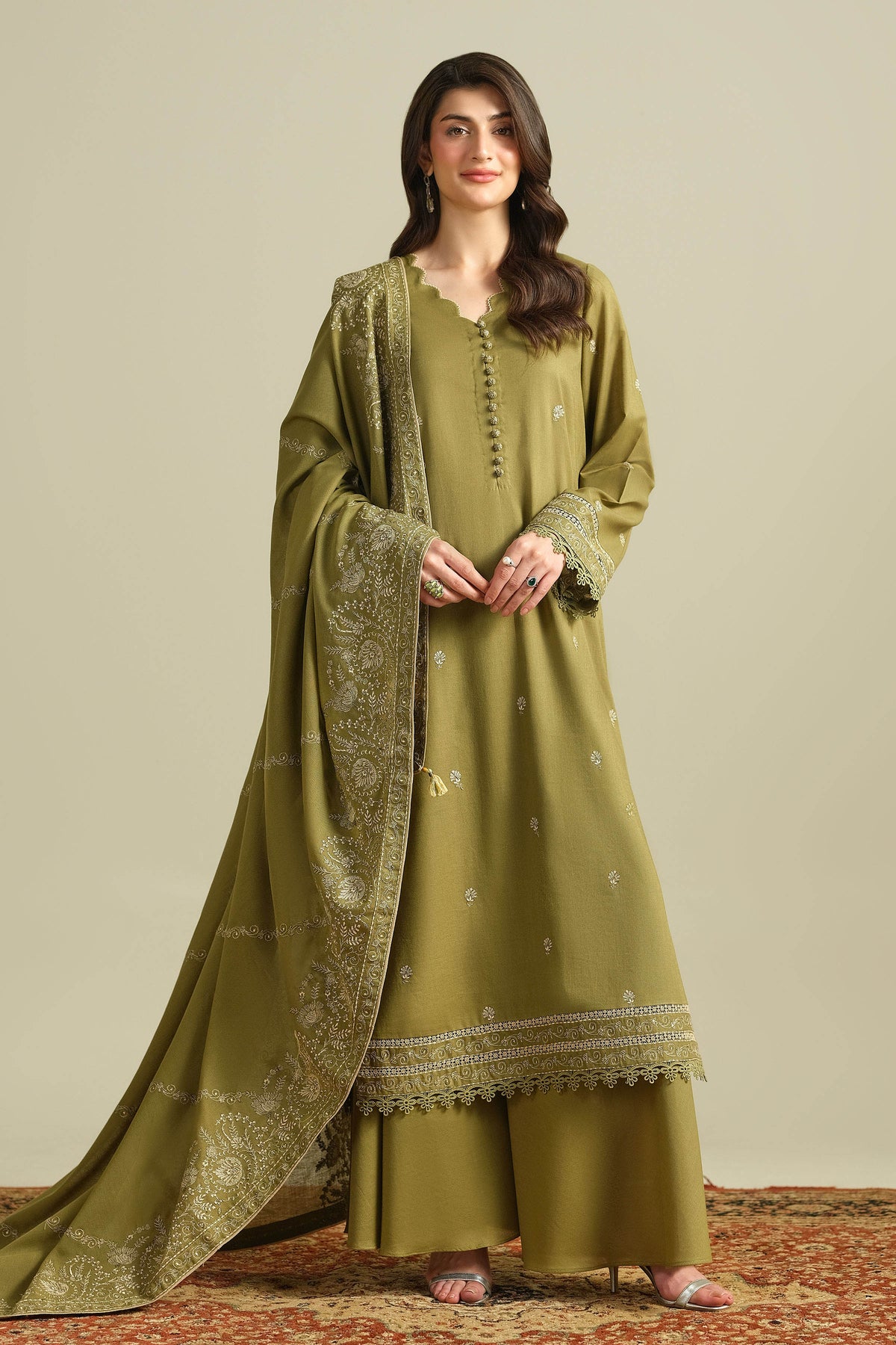 KHADDAR | EMBROIDERED